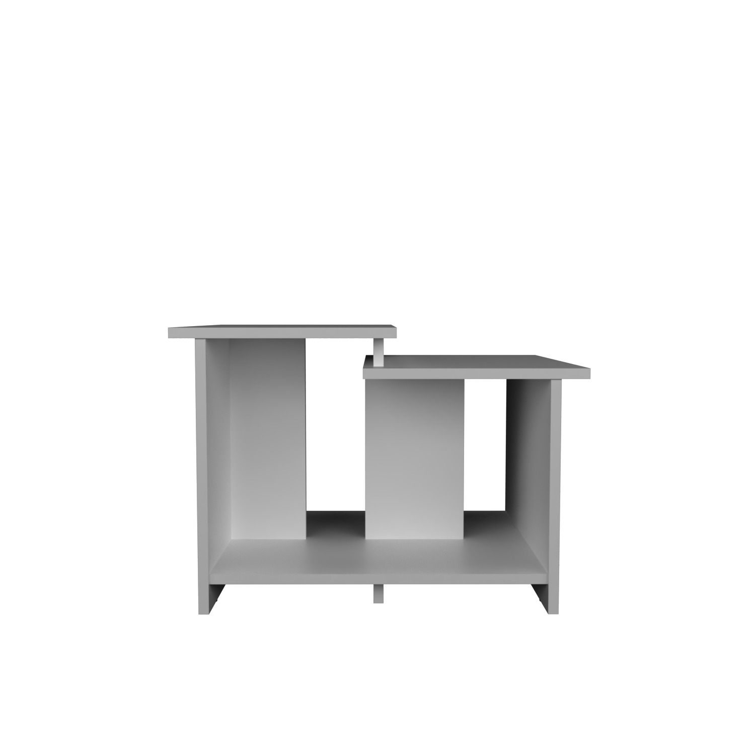 Mesa De Centro Wema 3 Eco 42X60X45 Rta Blanco Zf