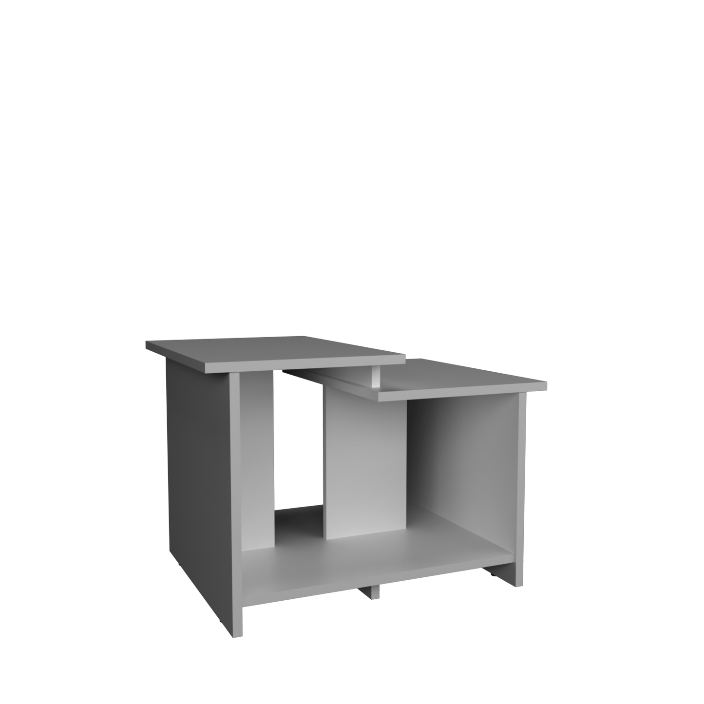 Mesa De Centro Wema 3 Eco 42X60X45 Rta Blanco Zf