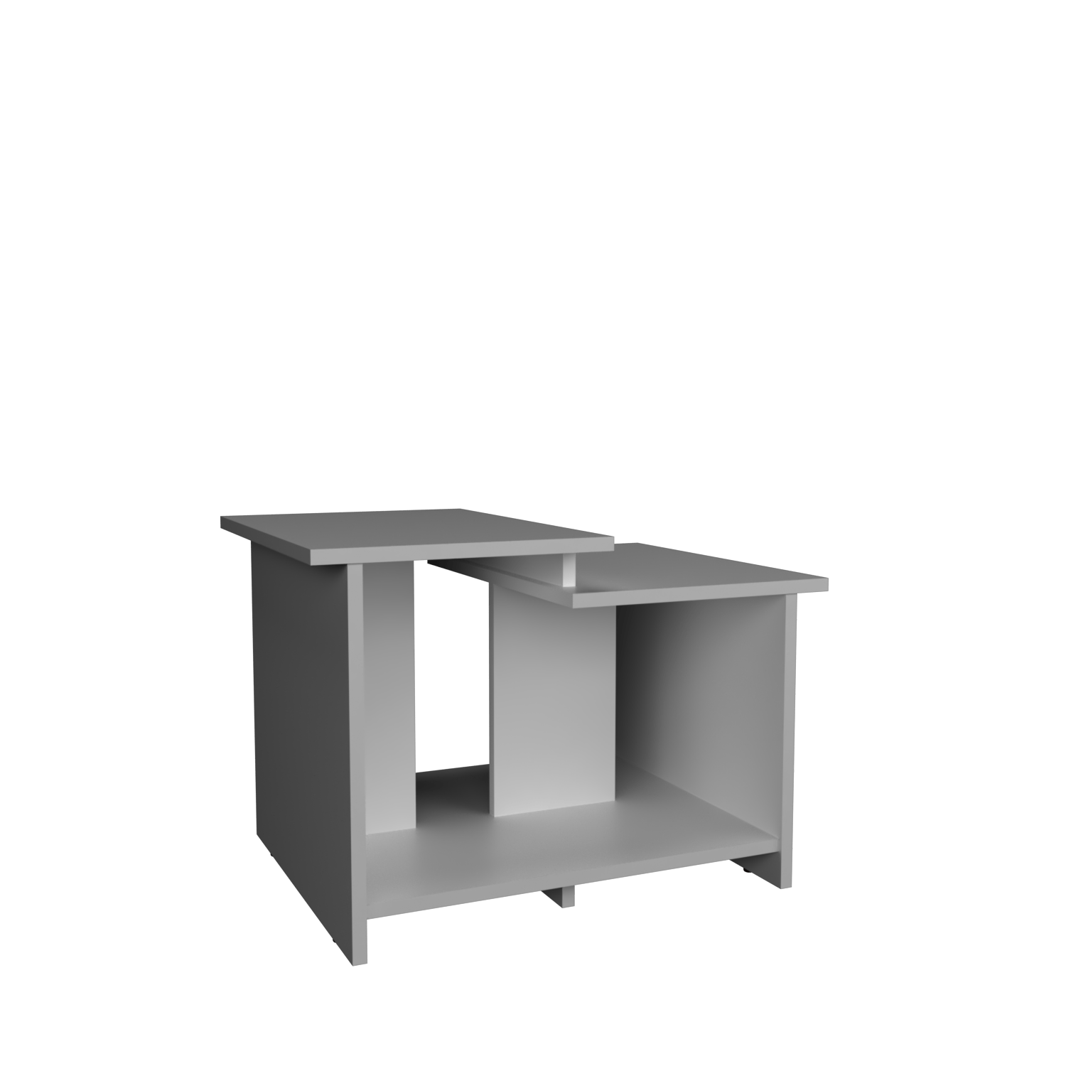 Mesa De Centro Wema 3 Eco 42X60X45 Rta Blanco Zf