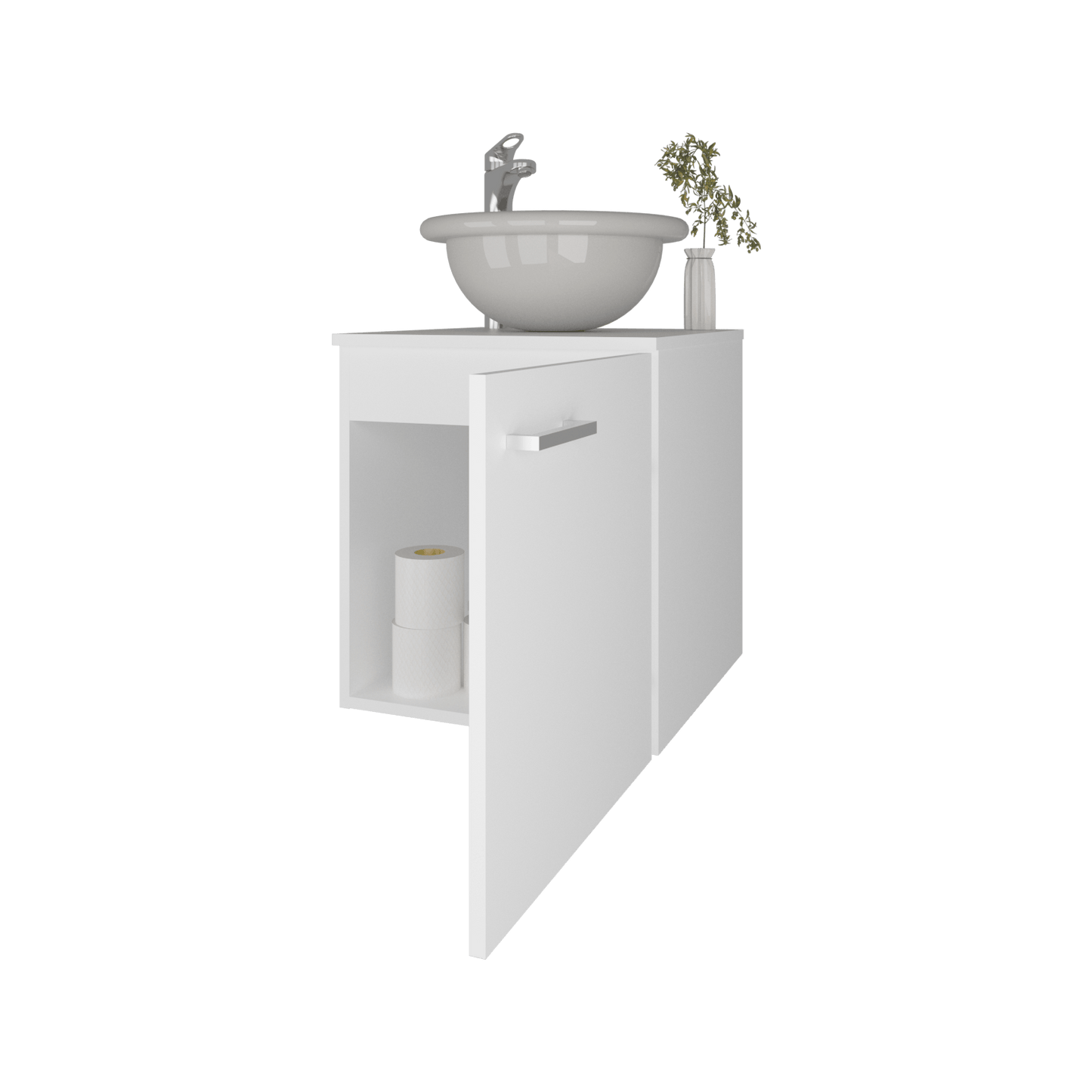 Mueble De Baño Clyde 50X 45X44,5 Rta Blanco Zf