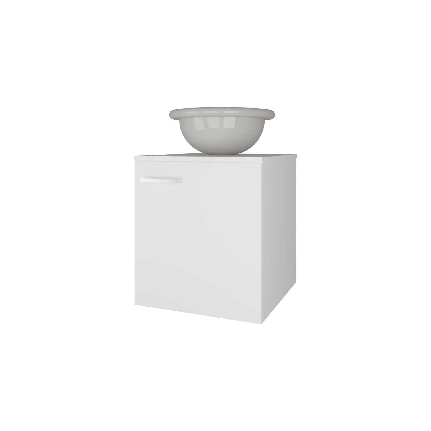 Mueble De Baño Clyde 50X 45X44,5 Rta Blanco Zf