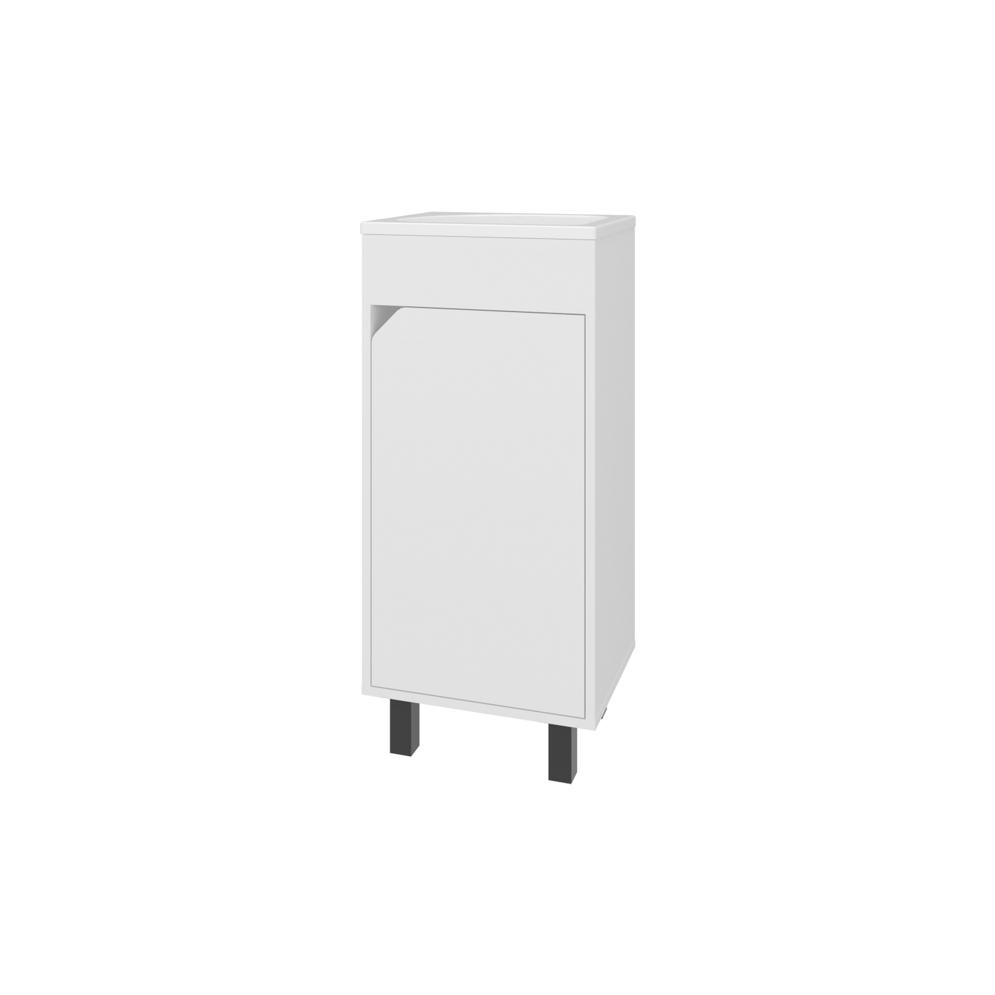 Mueble De Baño A Piso Bethel 40 86X39,6X34,5 Rta Blanco Zf