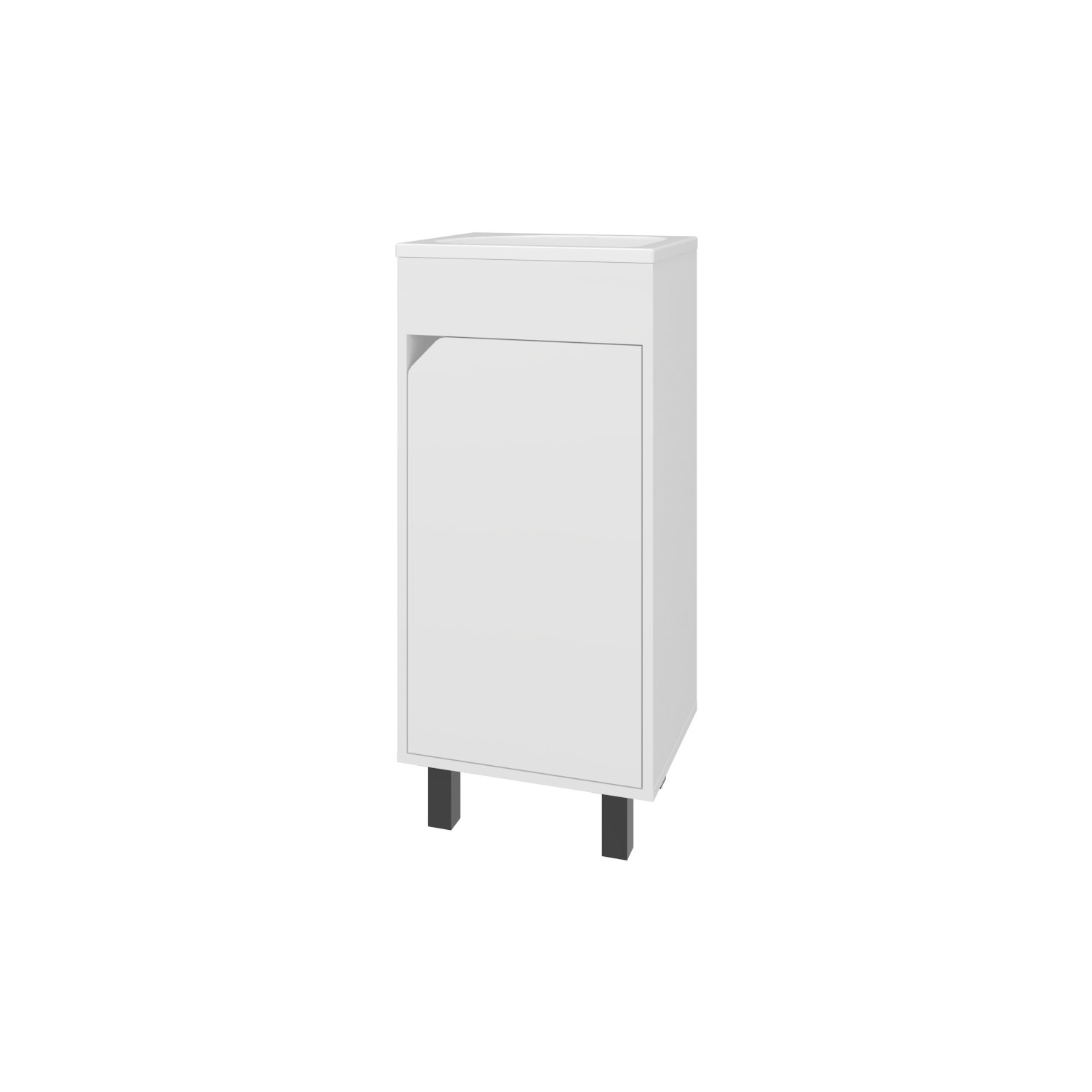 Mueble De Baño A Piso Bethel 40 86X39,6X34,5 Rta Blanco Zf