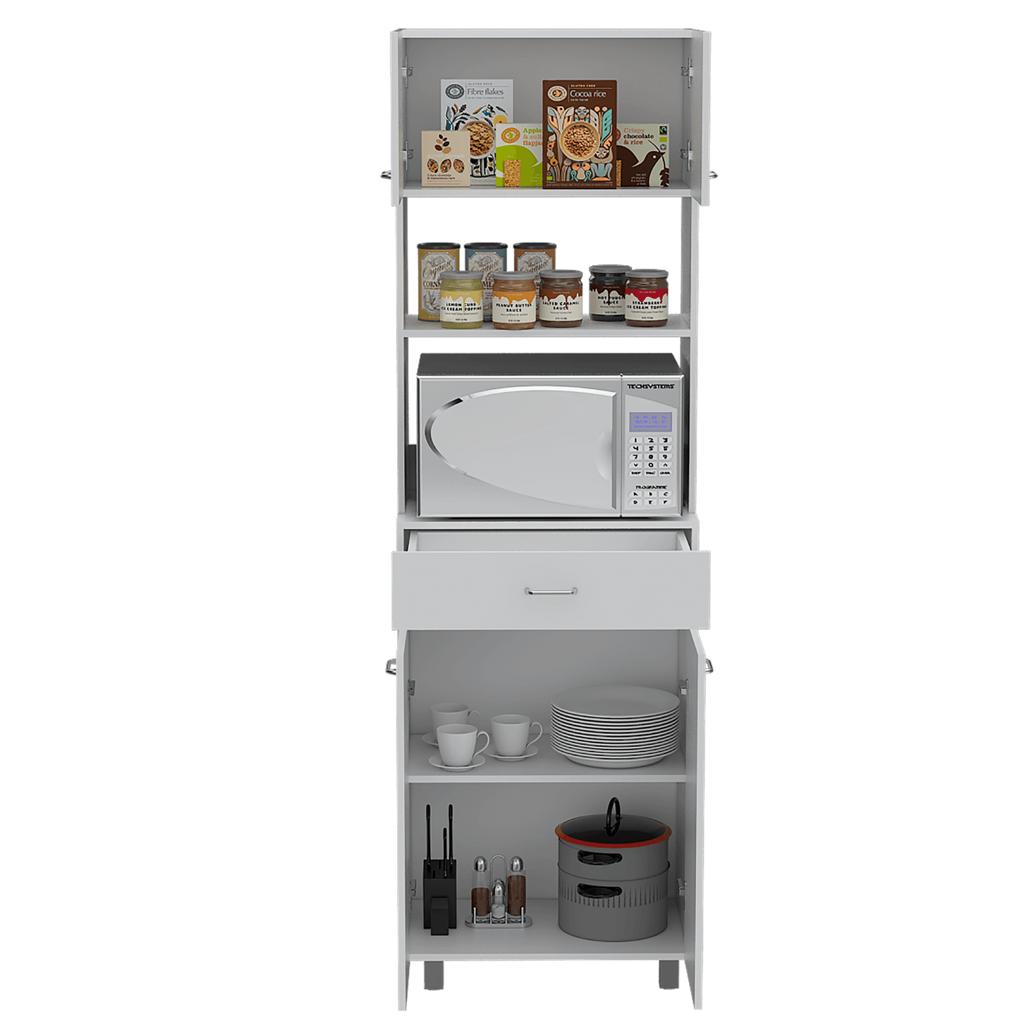 Modulo Microondas Caribe 200X62X40 Rta Blanco Zf