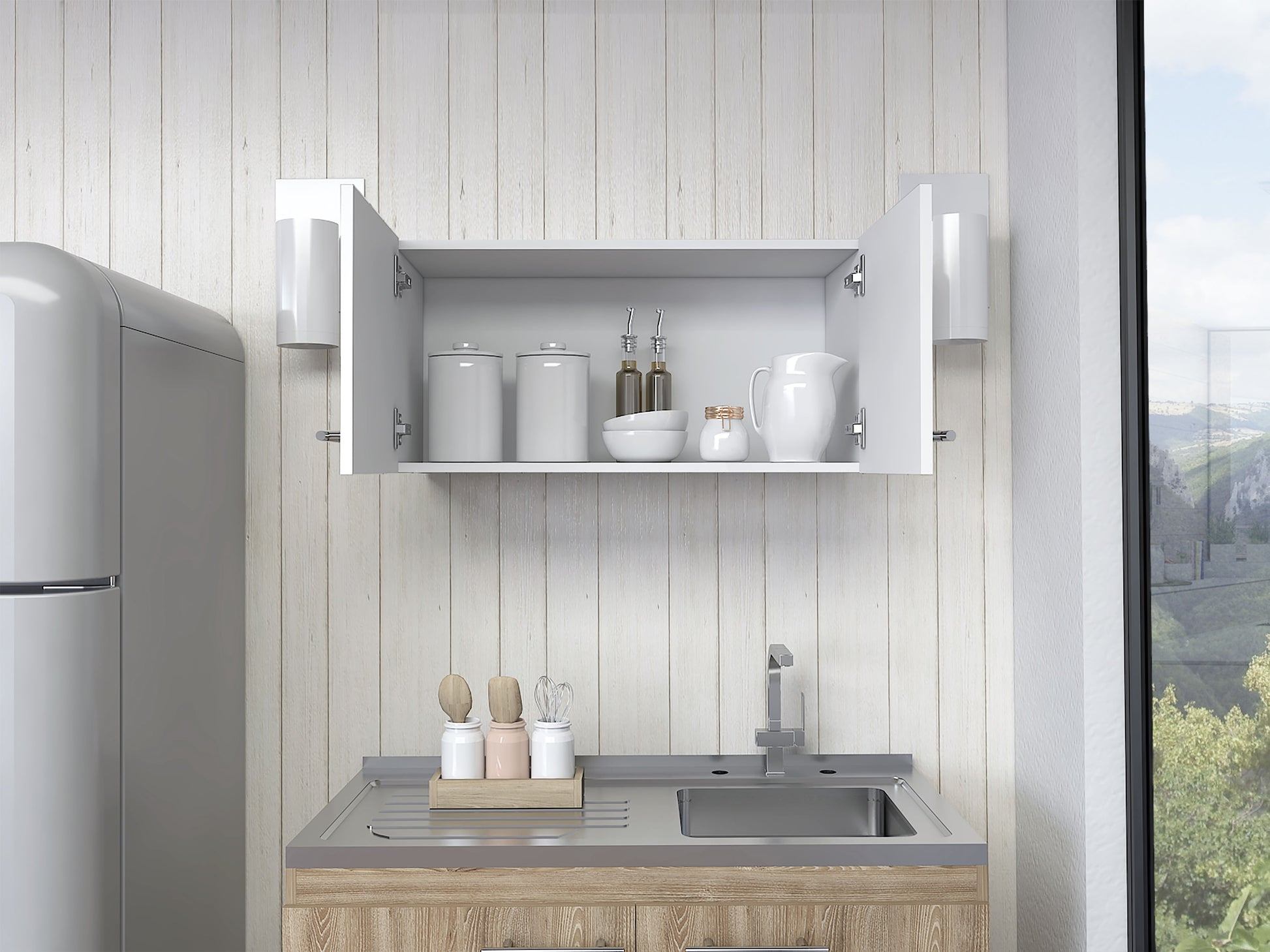 Mueble Sobre Campana Manchester Rta Blanco