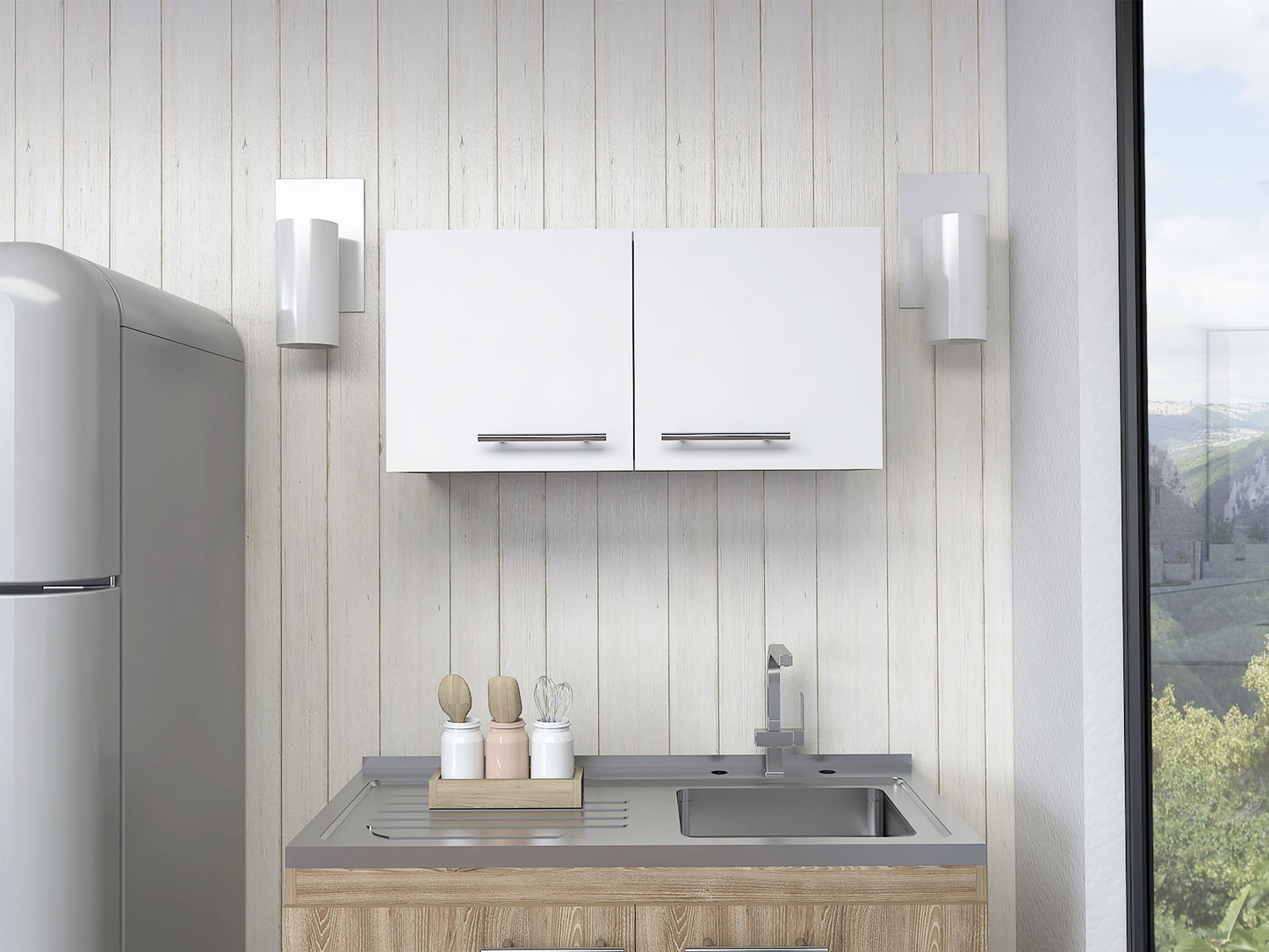 Mueble Sobre Campana Manchester Rta Blanco