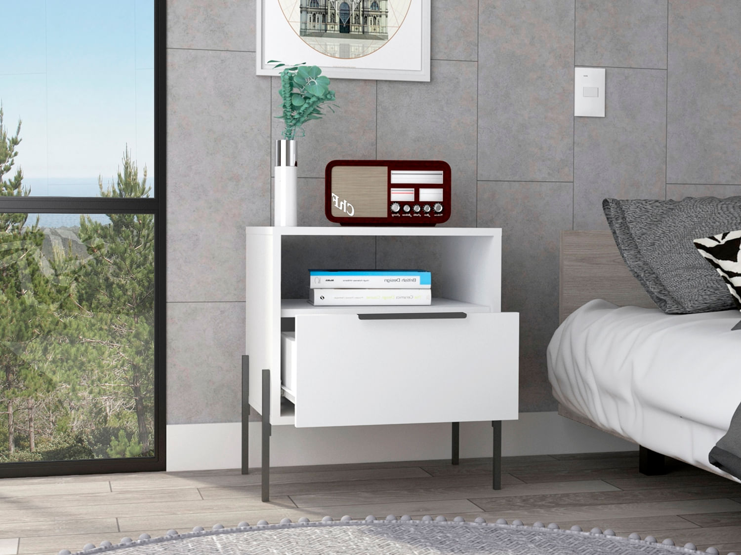 Velador White Collection W 52 Rta Blanco