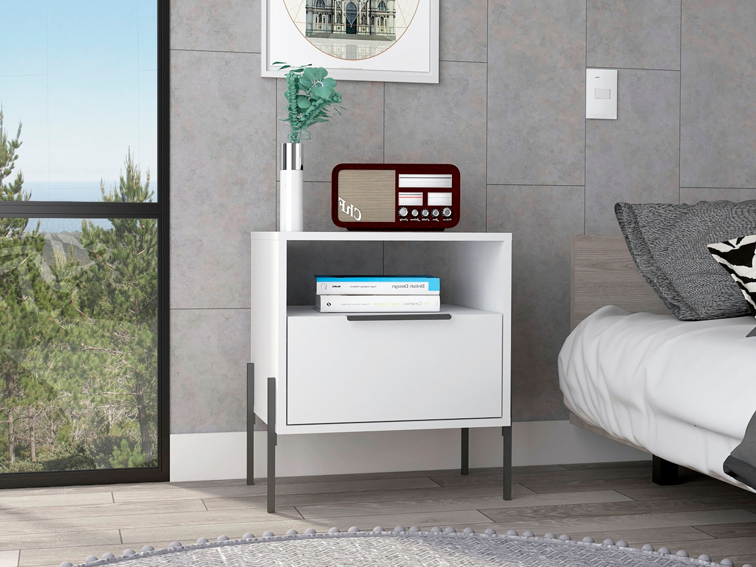 Velador White Collection W 52 Rta Blanco