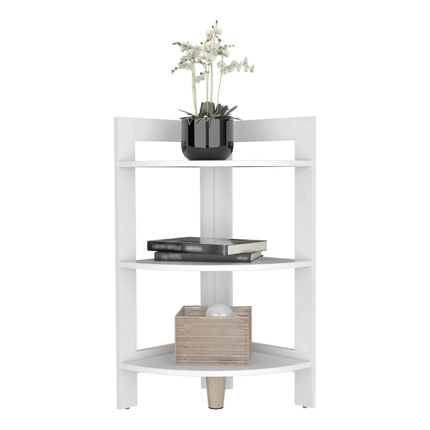 Mesa Auxiliar Esquinera Riga 80 X 39 Rta Blanco