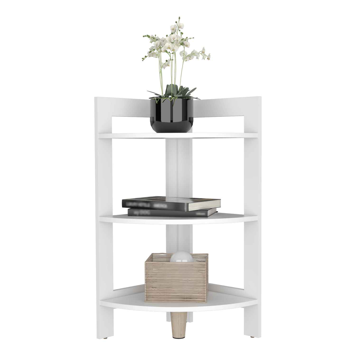 Mesa Auxiliar Esquinera Riga 80 X 39 Rta Blanco