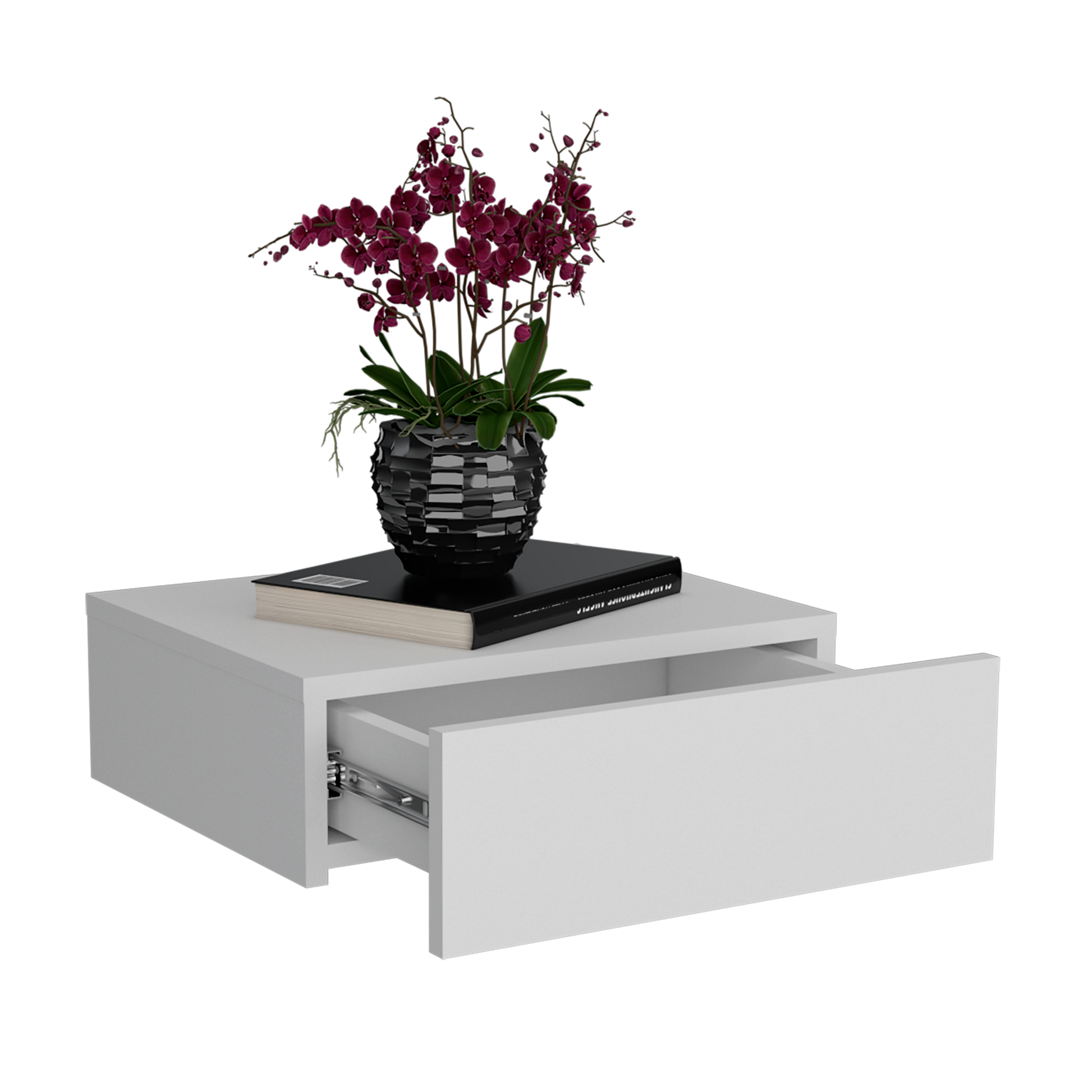 Nochero O Cajon Flotante 40 Milano Rta Blanco
