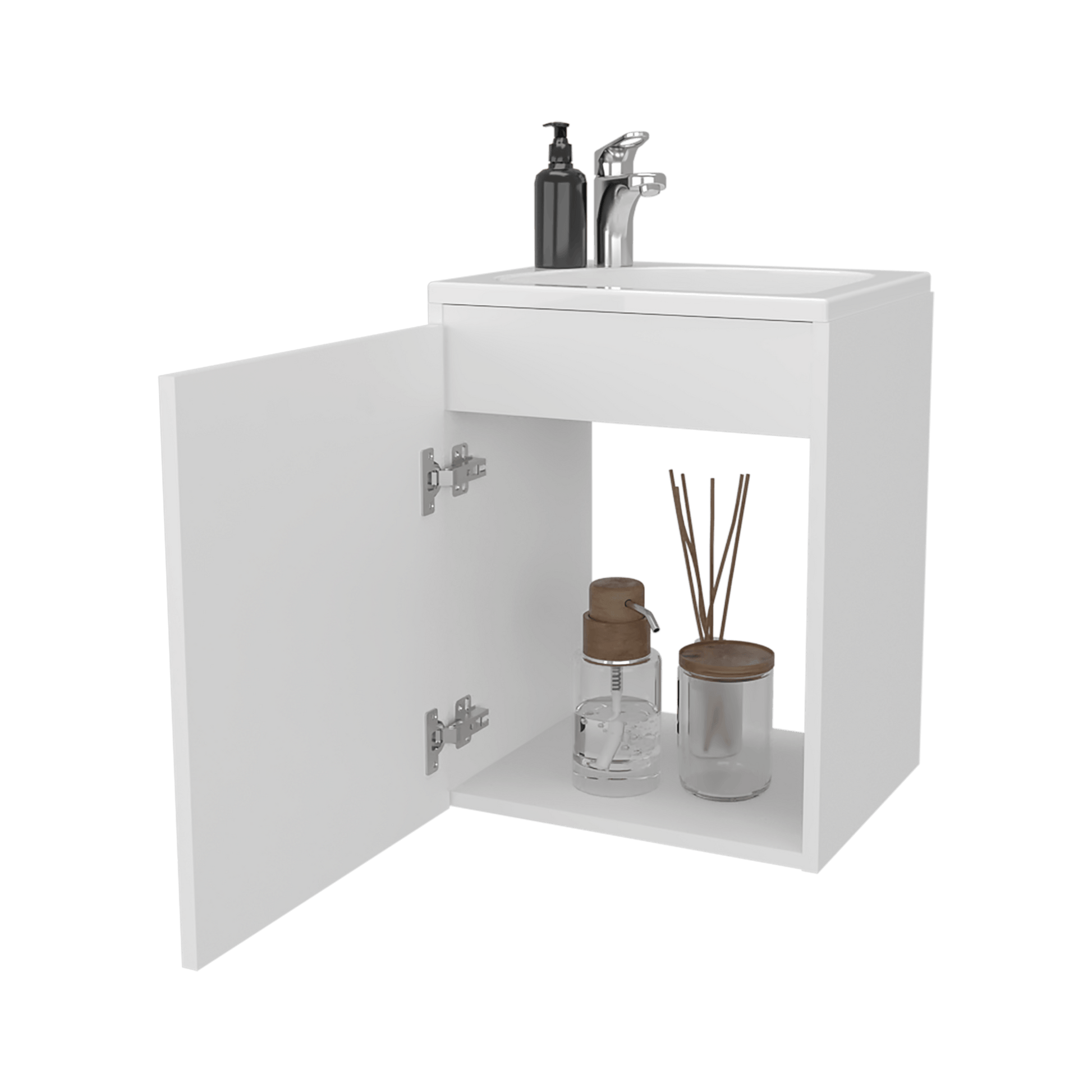 Mueble De Baño Saju 30X50X39 Rta Blanco Zf