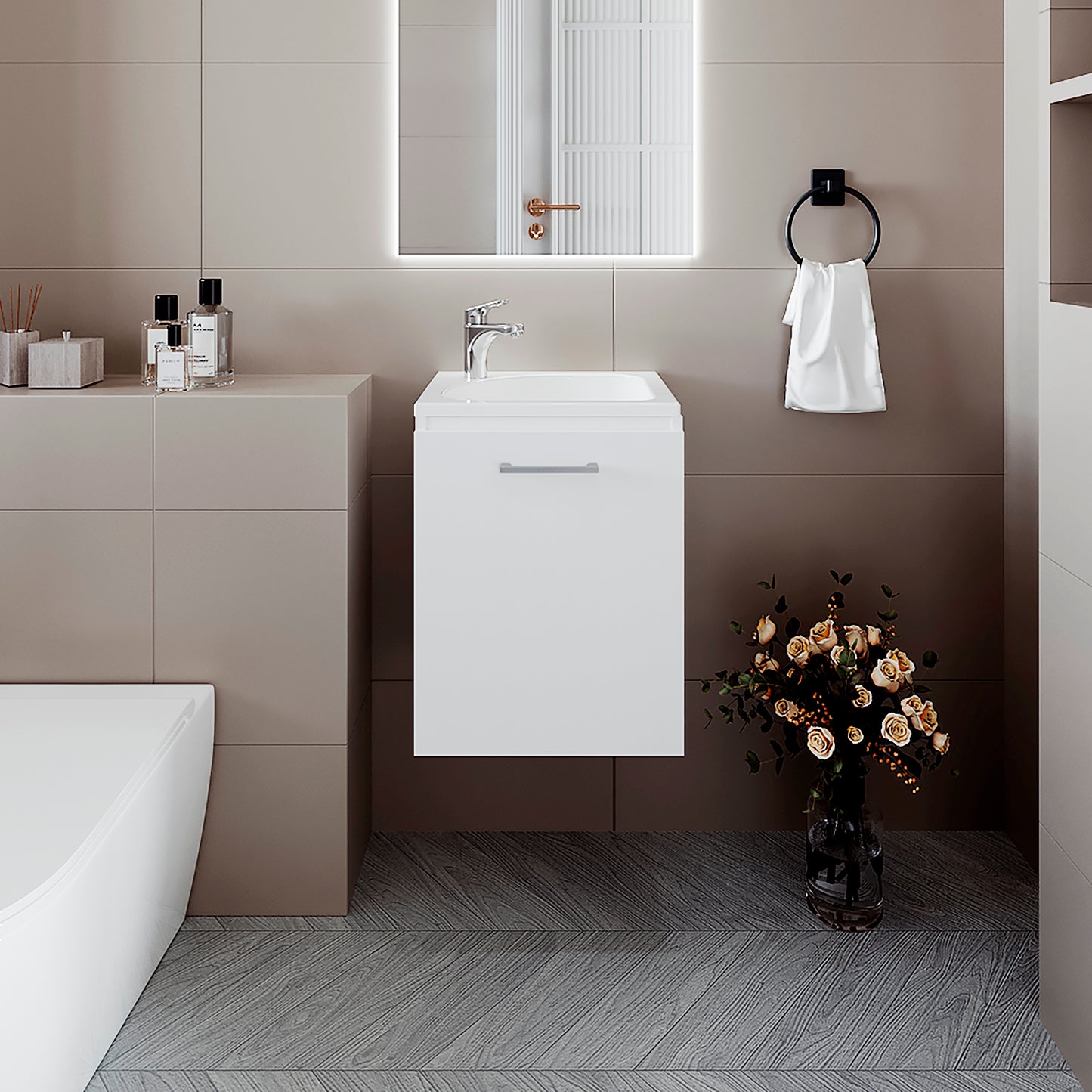 Mueble De Baño Saju 30X50X39 Rta Blanco Zf