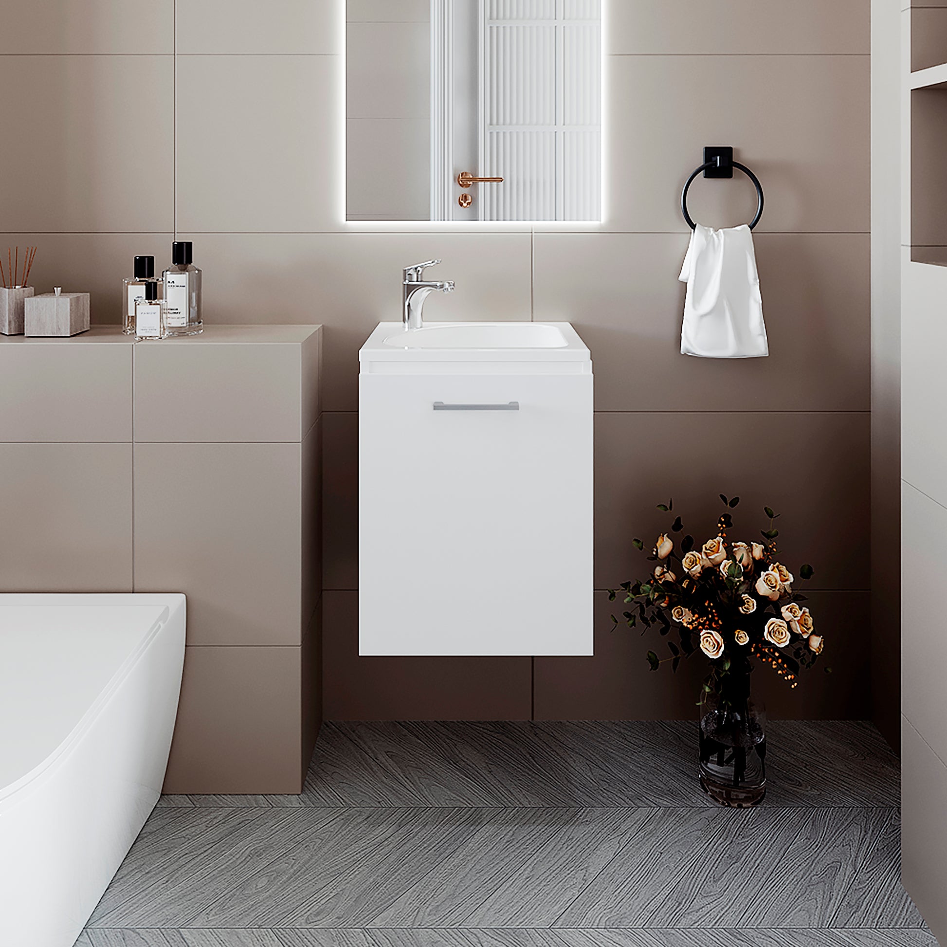 Mueble De Baño Saju 30X50X39 Rta Blanco Zf