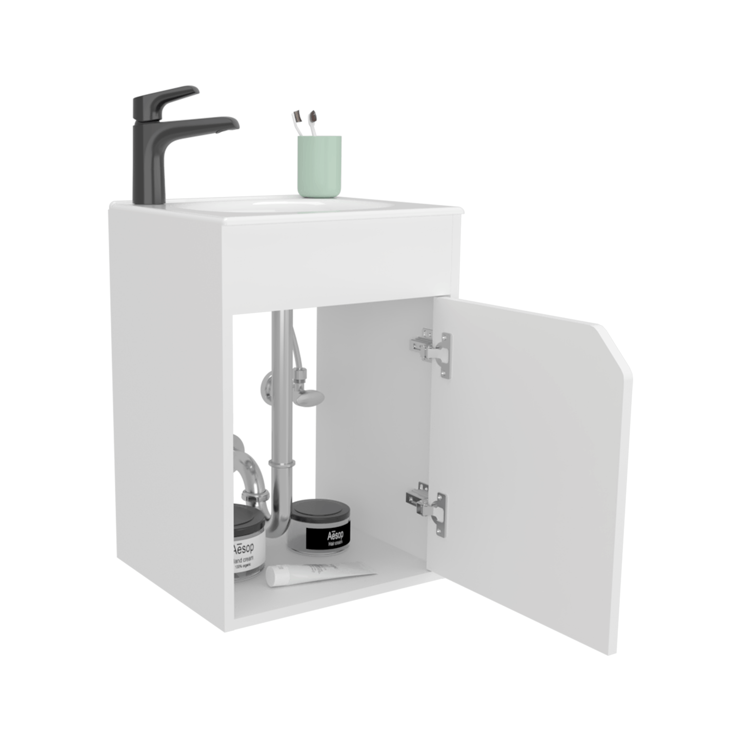Mueble De Baño Bethel 40 55X39X32 Rta Blanco Marquez Zf