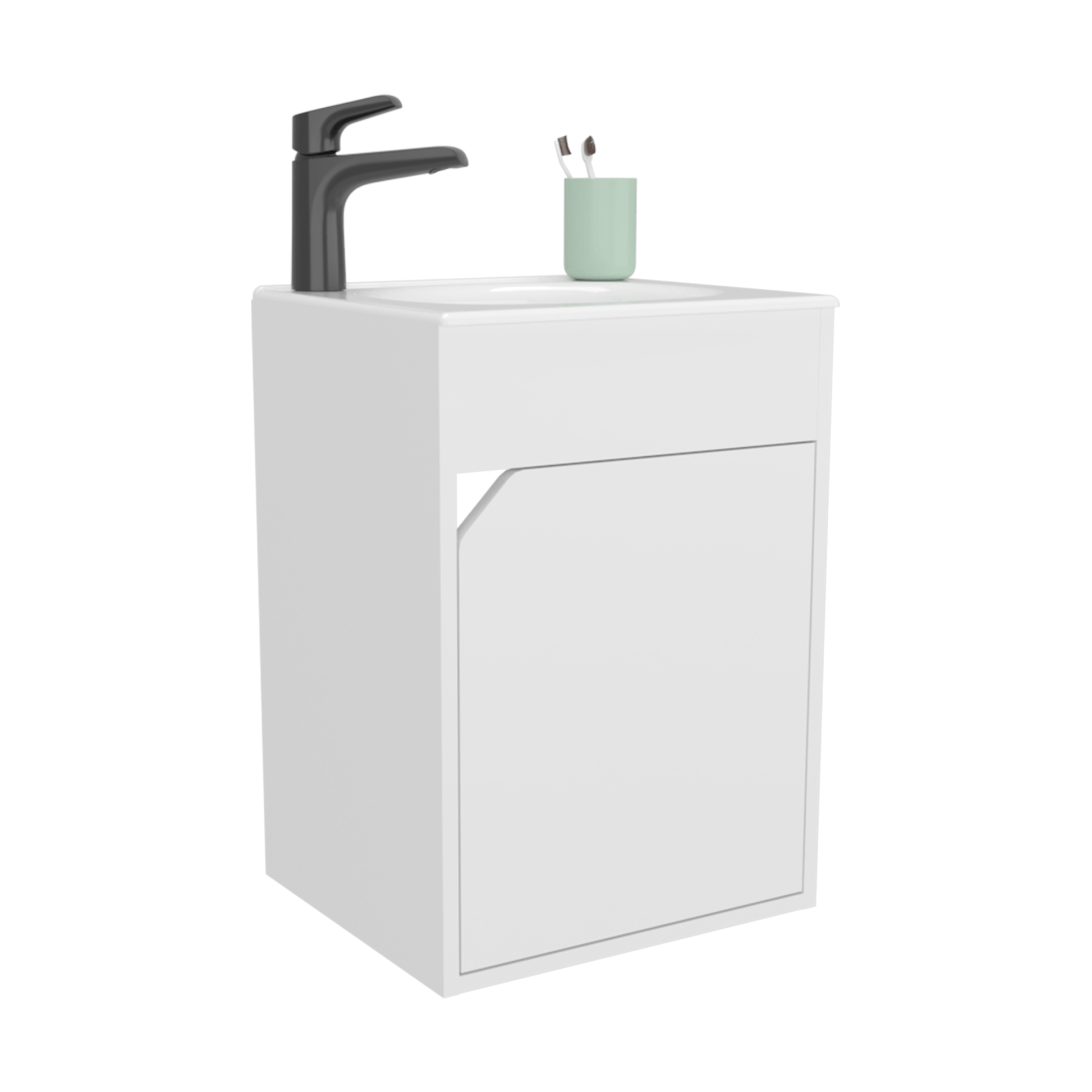 Mueble De Baño Bethel 40 55X39X32 Rta Blanco Marquez Zf
