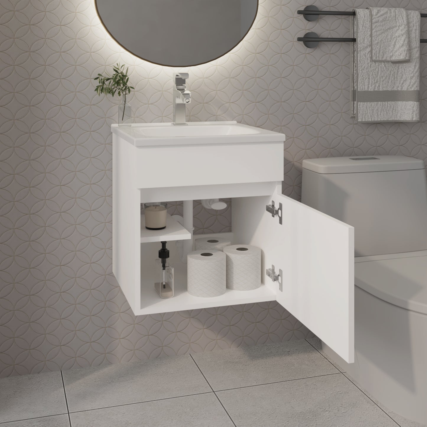 Mueble De Baño Primavera 45 48X44X44 Rta Blanco Marquez Zf