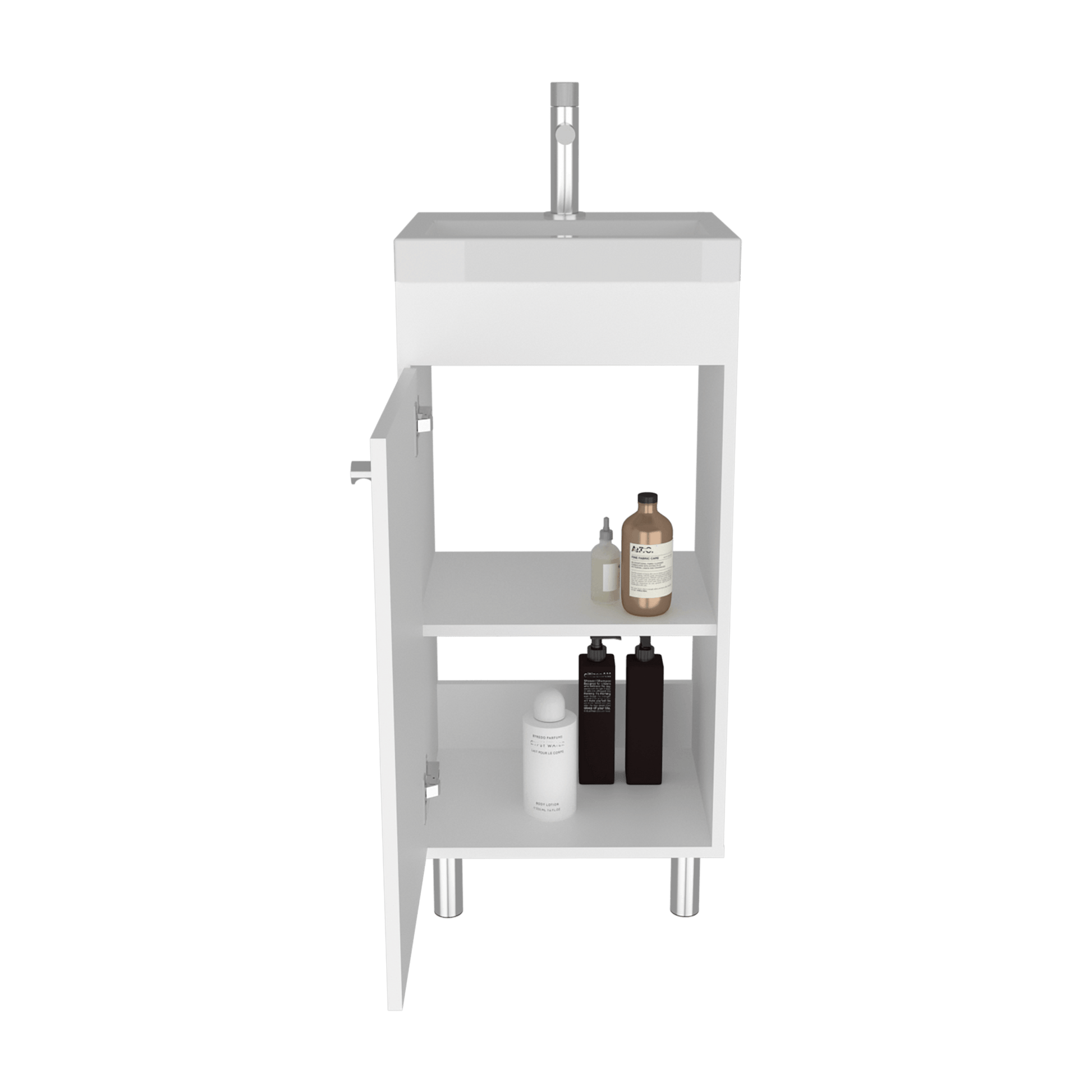 Mueble De Baño Rivera  84X40X32 Rta Blanco Mqz Zf