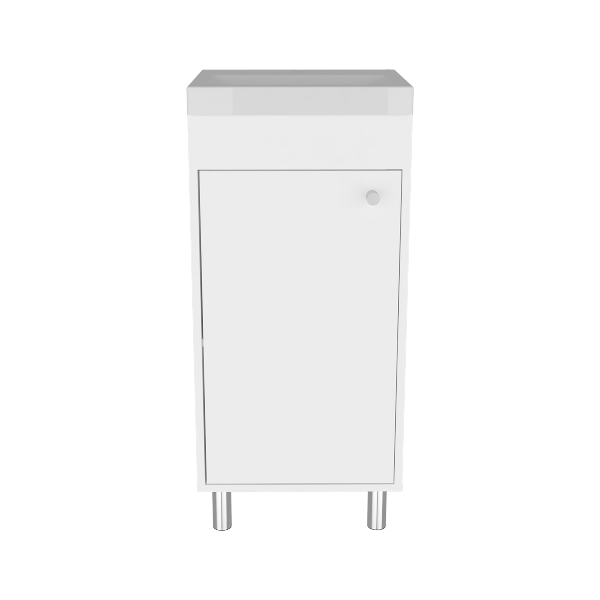 Mueble De Baño Rivera  84X40X32 Rta Blanco Mqz Zf