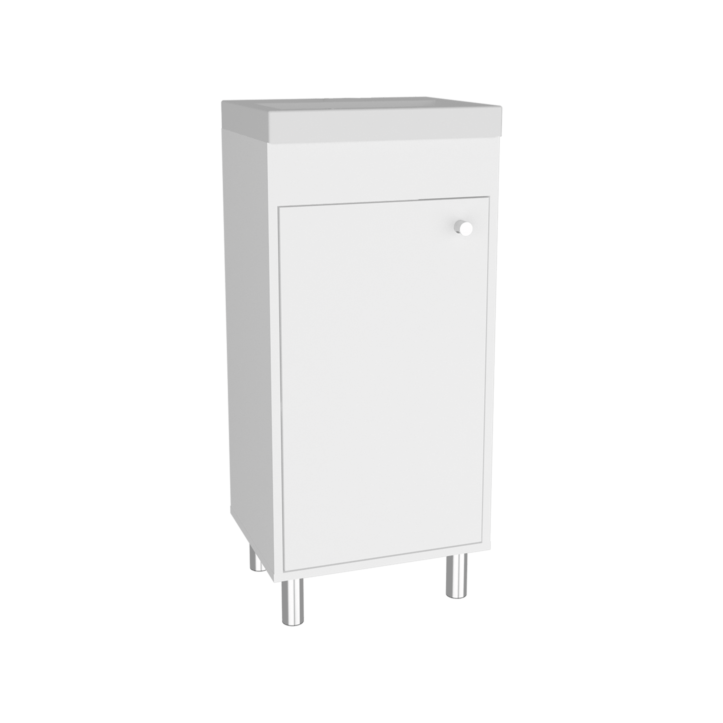 Mueble De Baño Rivera  84X40X32 Rta Blanco Mqz Zf
