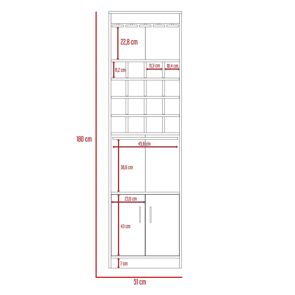Mueble Bar Kava Milan