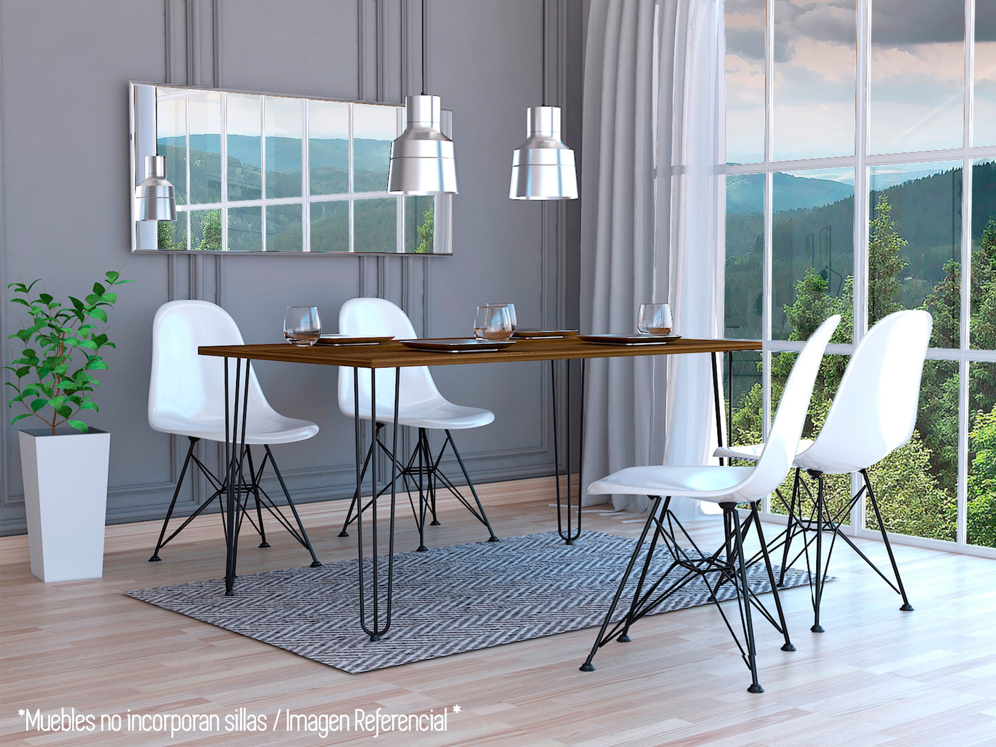 Mesa Comedor Vassel Rta Caramelo