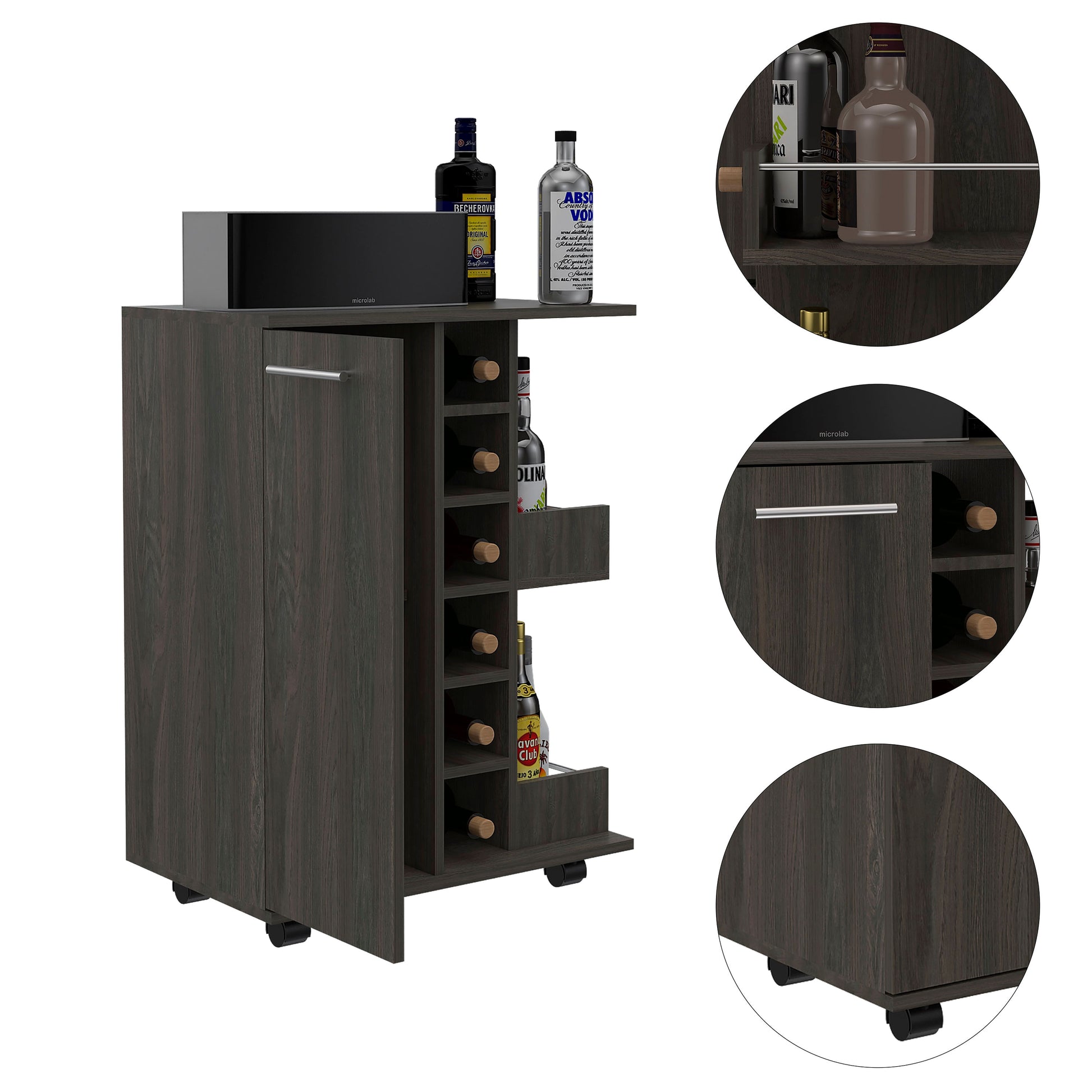 Bar Cart Rta Espresso Zf