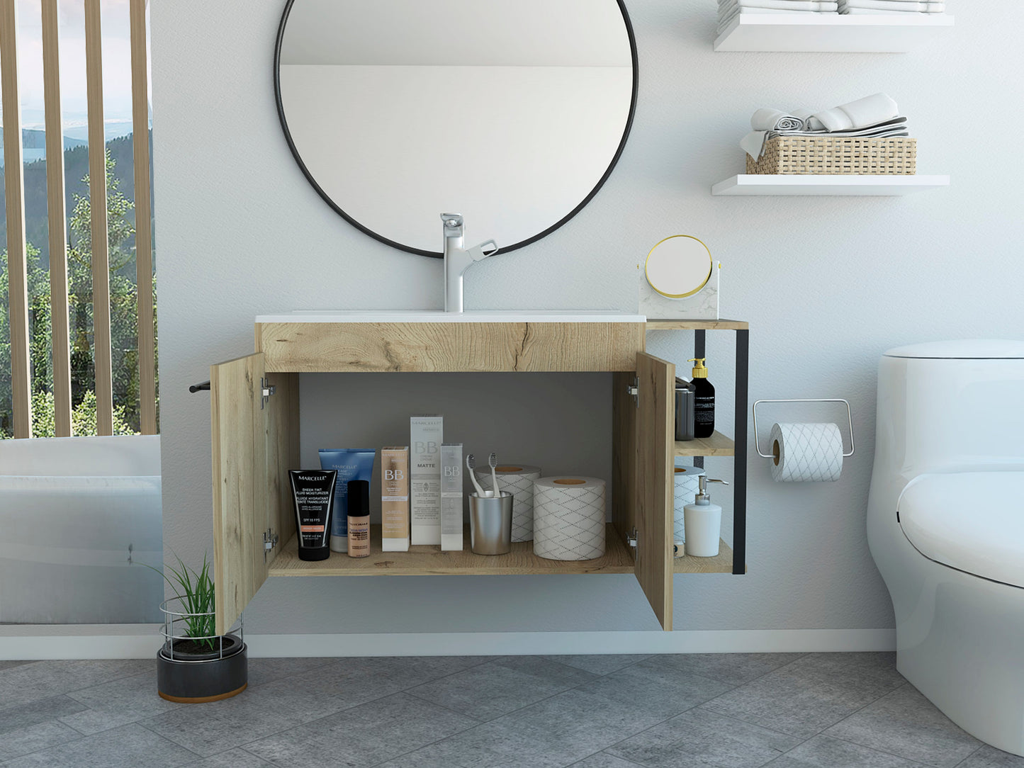 Mueble Lavamanos Khari 100 Flotante Rta Duna