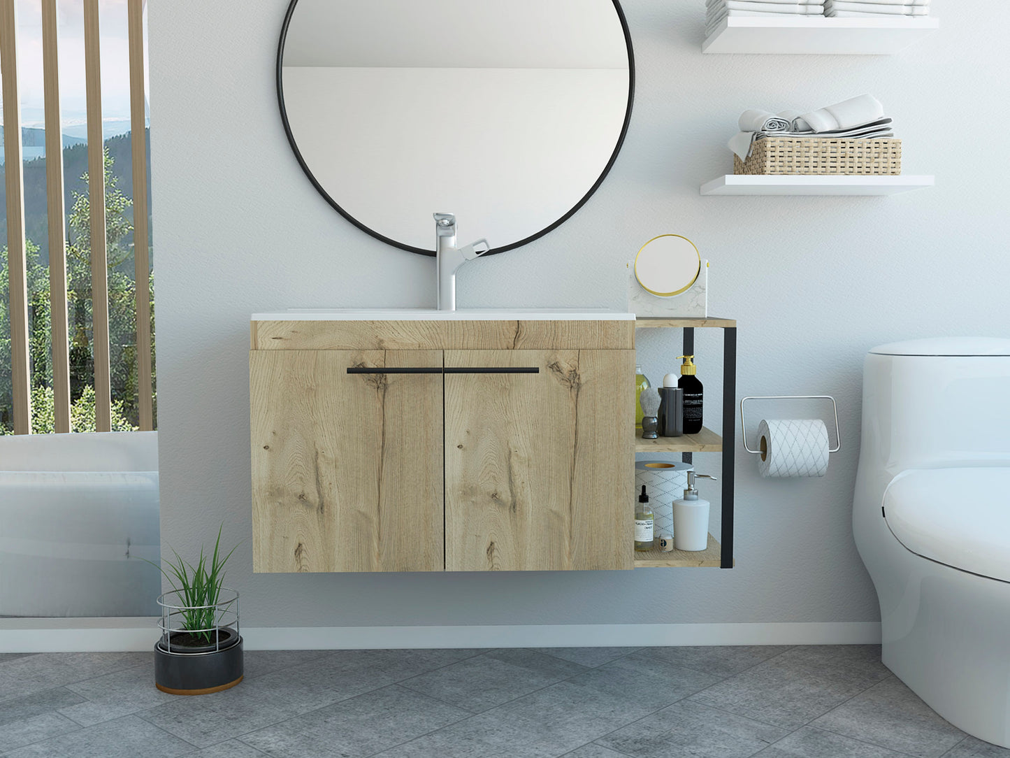 Mueble Lavamanos Khari 100 Flotante Rta Duna