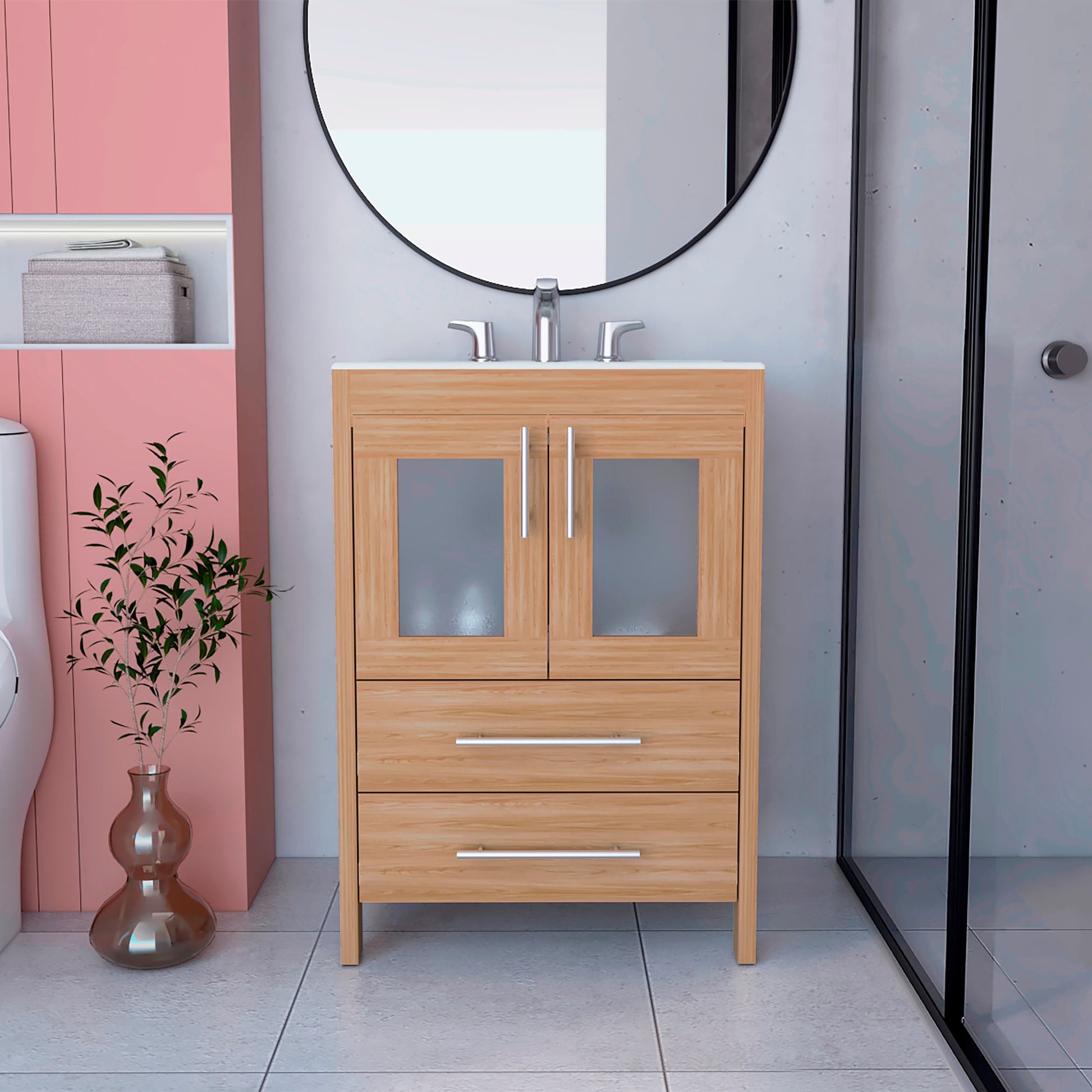 Mueble De Lavamanos Hilda 85X59X44 Rta Fresno Eu