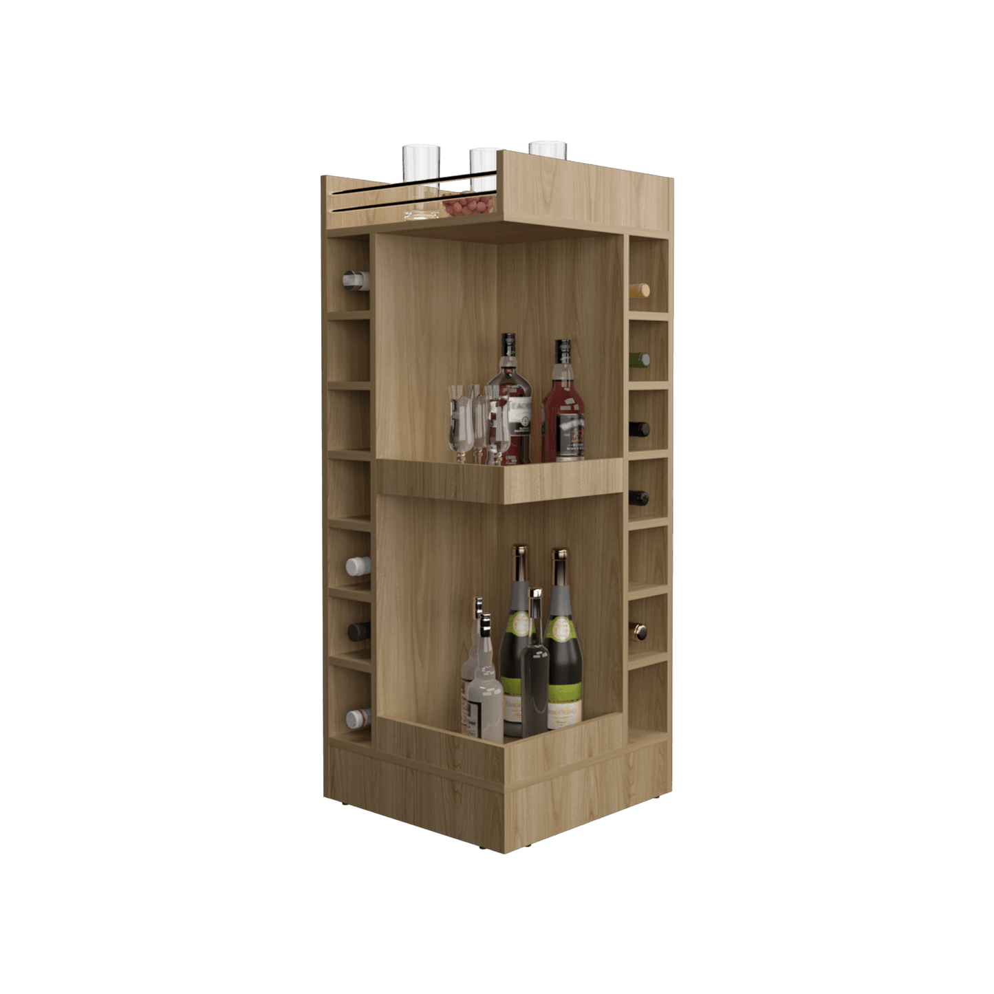Bar Bajo Esquinero Lyman 111X46X46 Rta Fresno