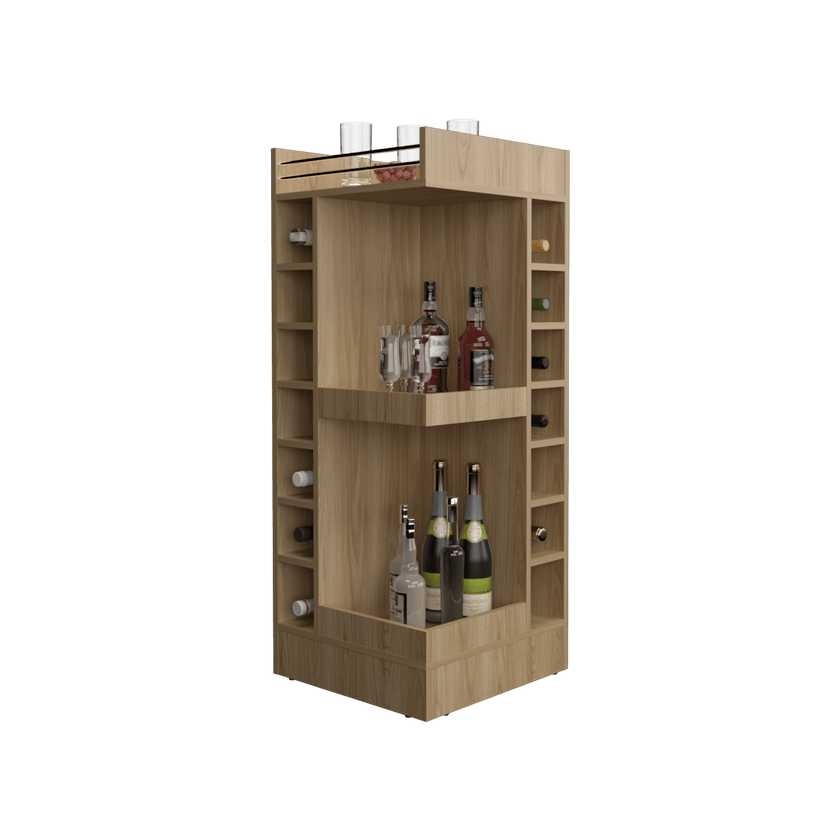 Bar Bajo Esquinero Lyman 111X46X46 Rta Fresno