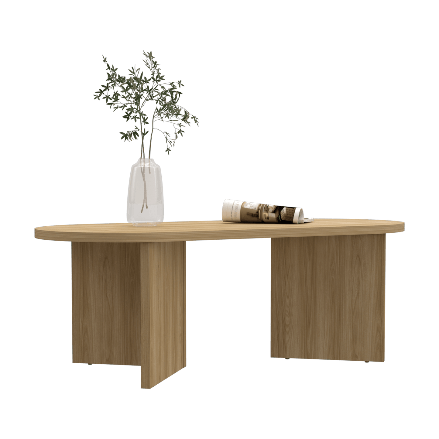 Mesa De Centro Ted 42X120X52 Fresno Eu