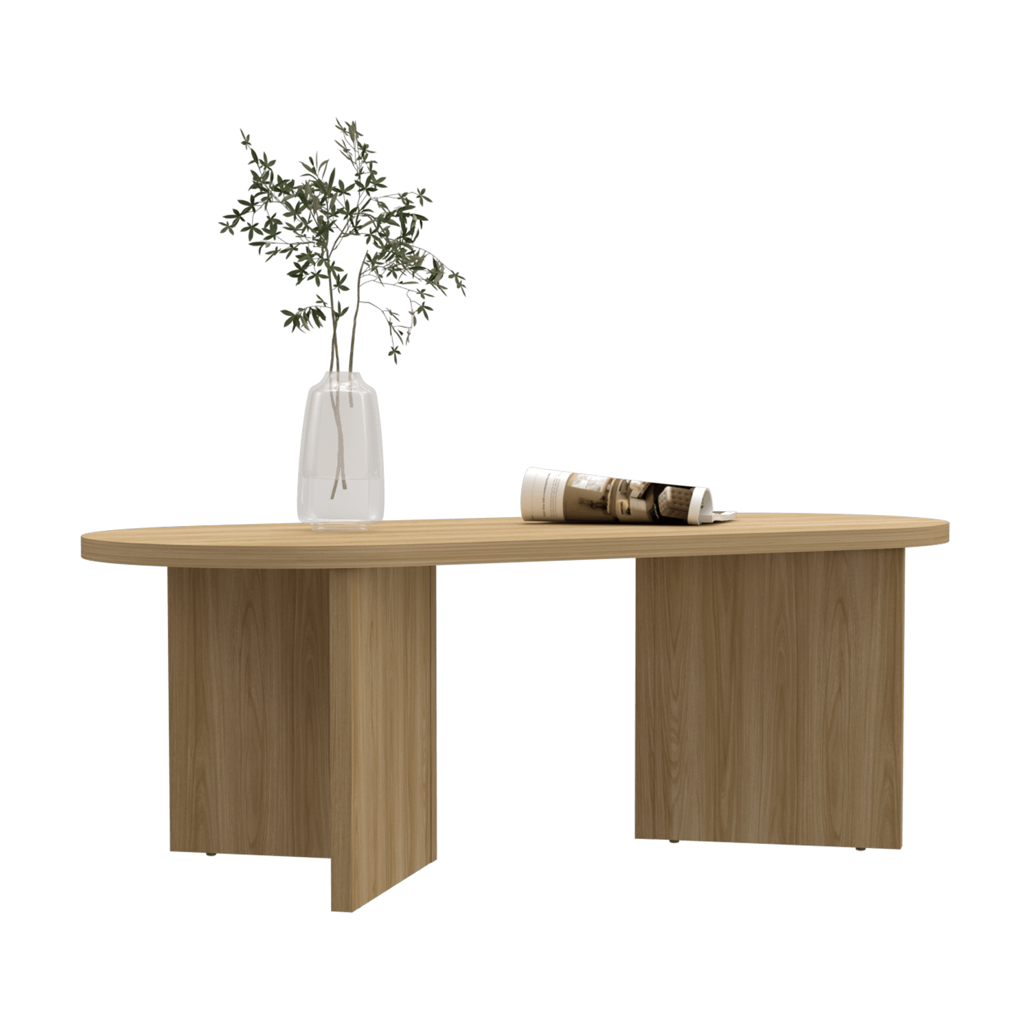 Mesa De Centro Ted 42X120X52 Fresno Eu