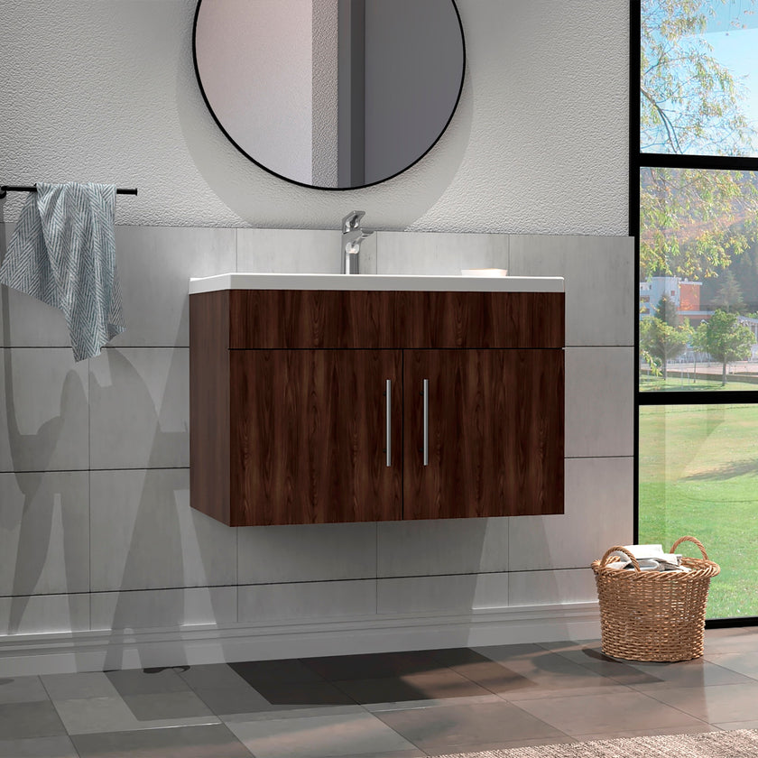 Mueble De Lavamanos Nick 56X80X45 Rta Nogal