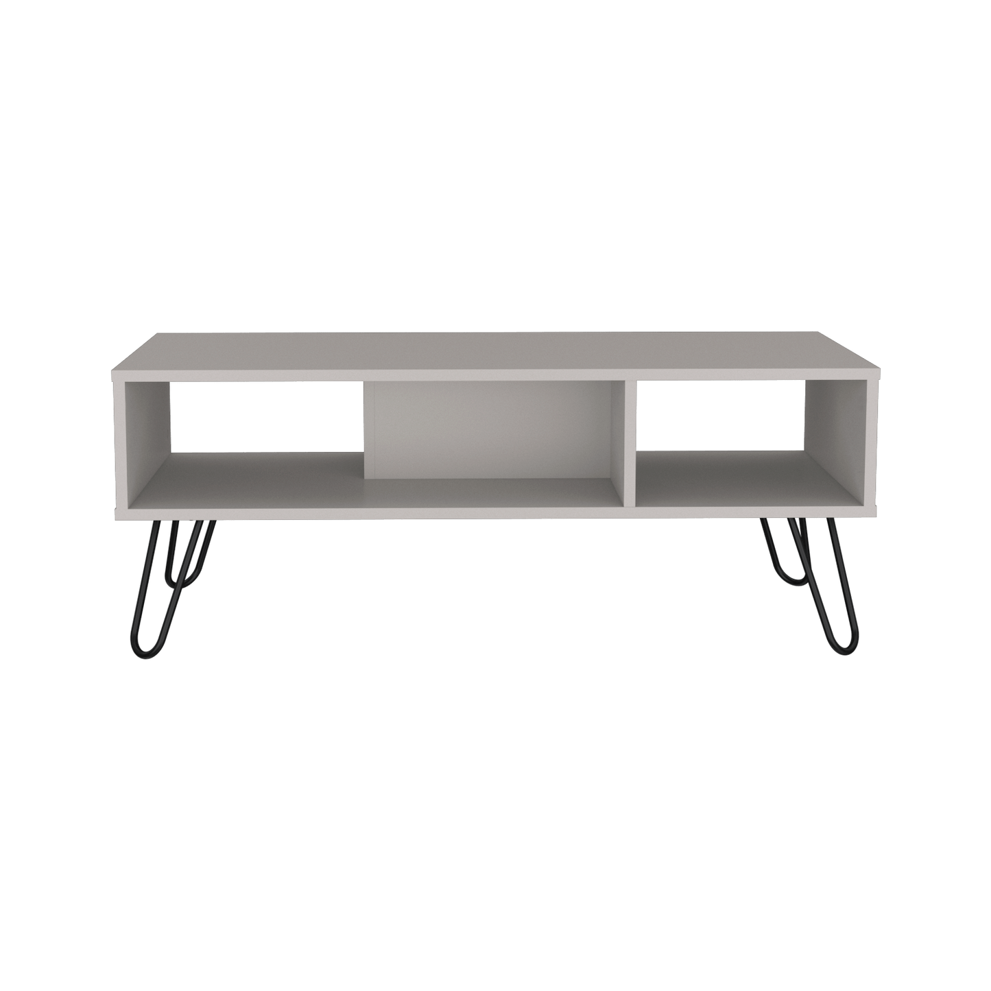 Mesa De Centro Genoa 40X101X45 Rta Gris Zf