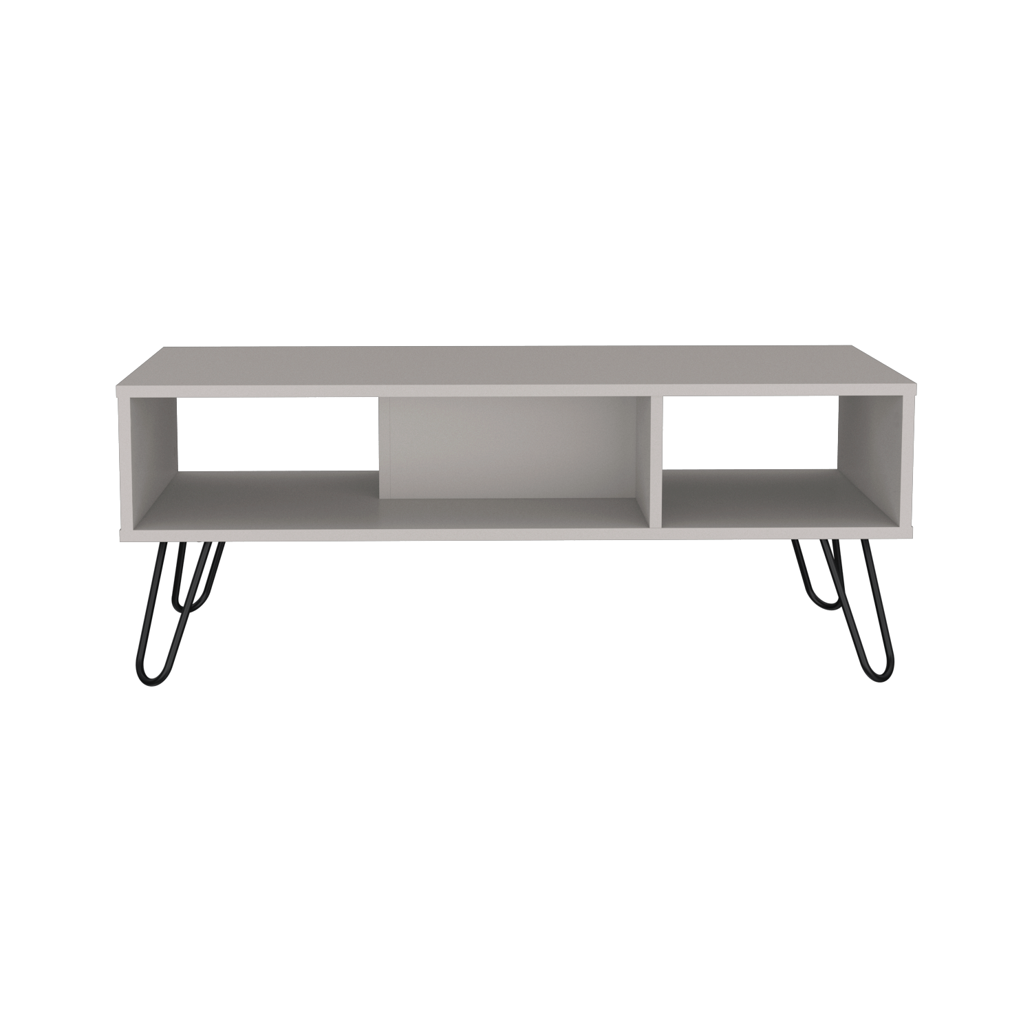 Mesa De Centro Genoa 40X101X45 Rta Gris Zf