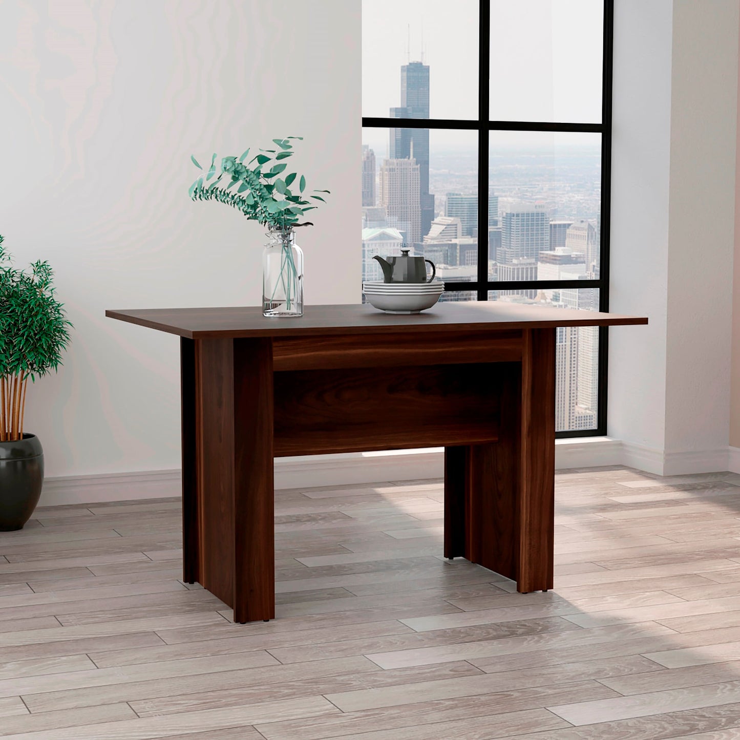 Mesa Comedor Classic 120 X 85 Rta Nogal
