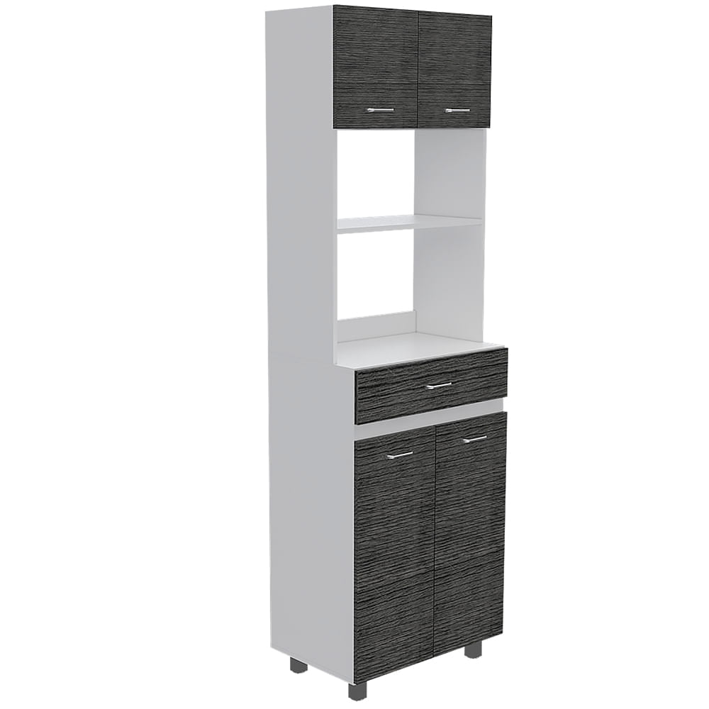 Modulo Microondas Caribe Blanco Roble Gris