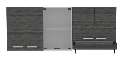 Mueble Superior De Cocina Sicilia 150 Rta Blanco + Roble Gris