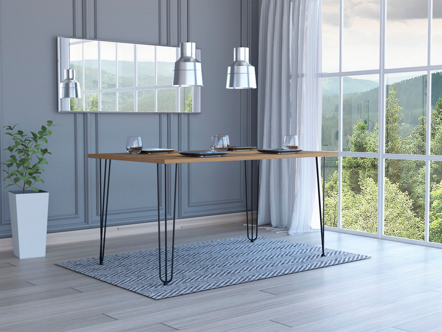 Mesa Comedor Vassel Rta Miel