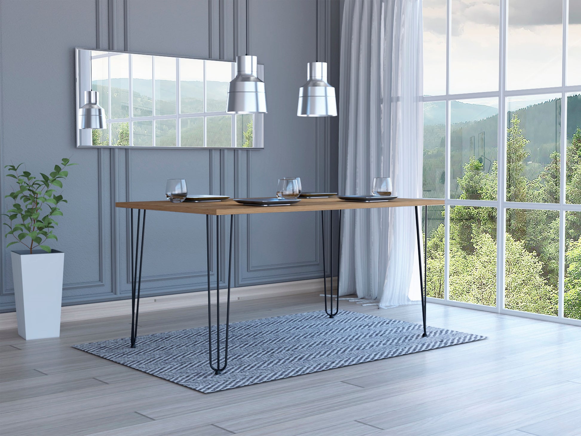 Mesa Comedor Vassel Rta Miel
