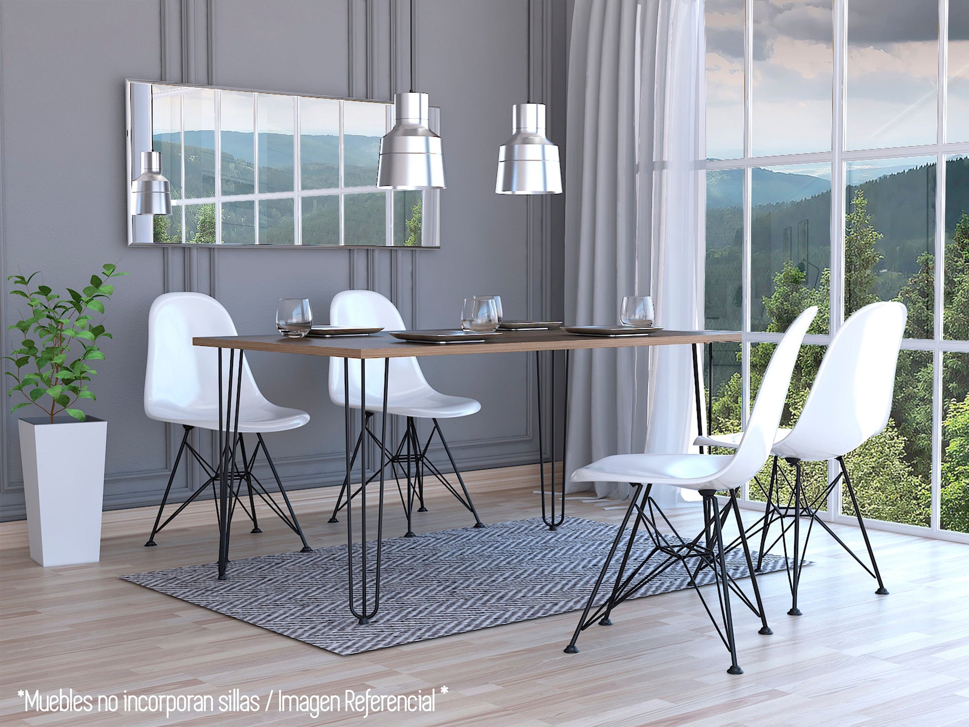 Mesa Comedor Vassel Rta Miel