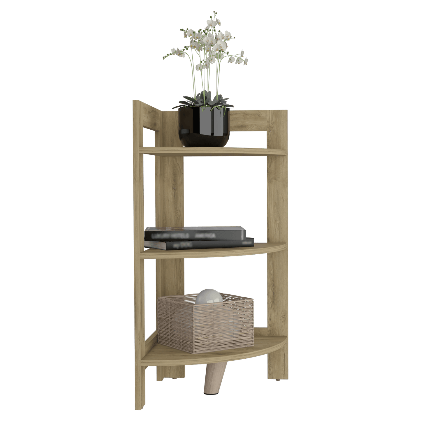 Mesa Auxiliar Esquinera Riga 80 X 39 Rta Macadamia