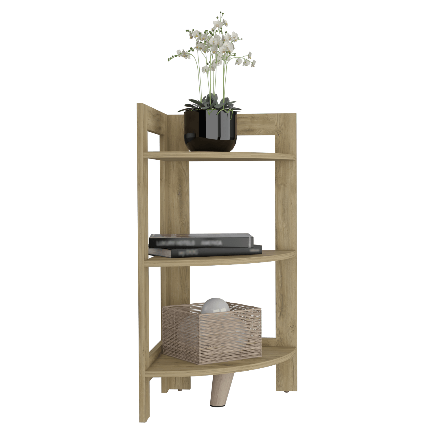 Mesa Auxiliar Esquinera Riga 80 X 39 Rta Macadamia