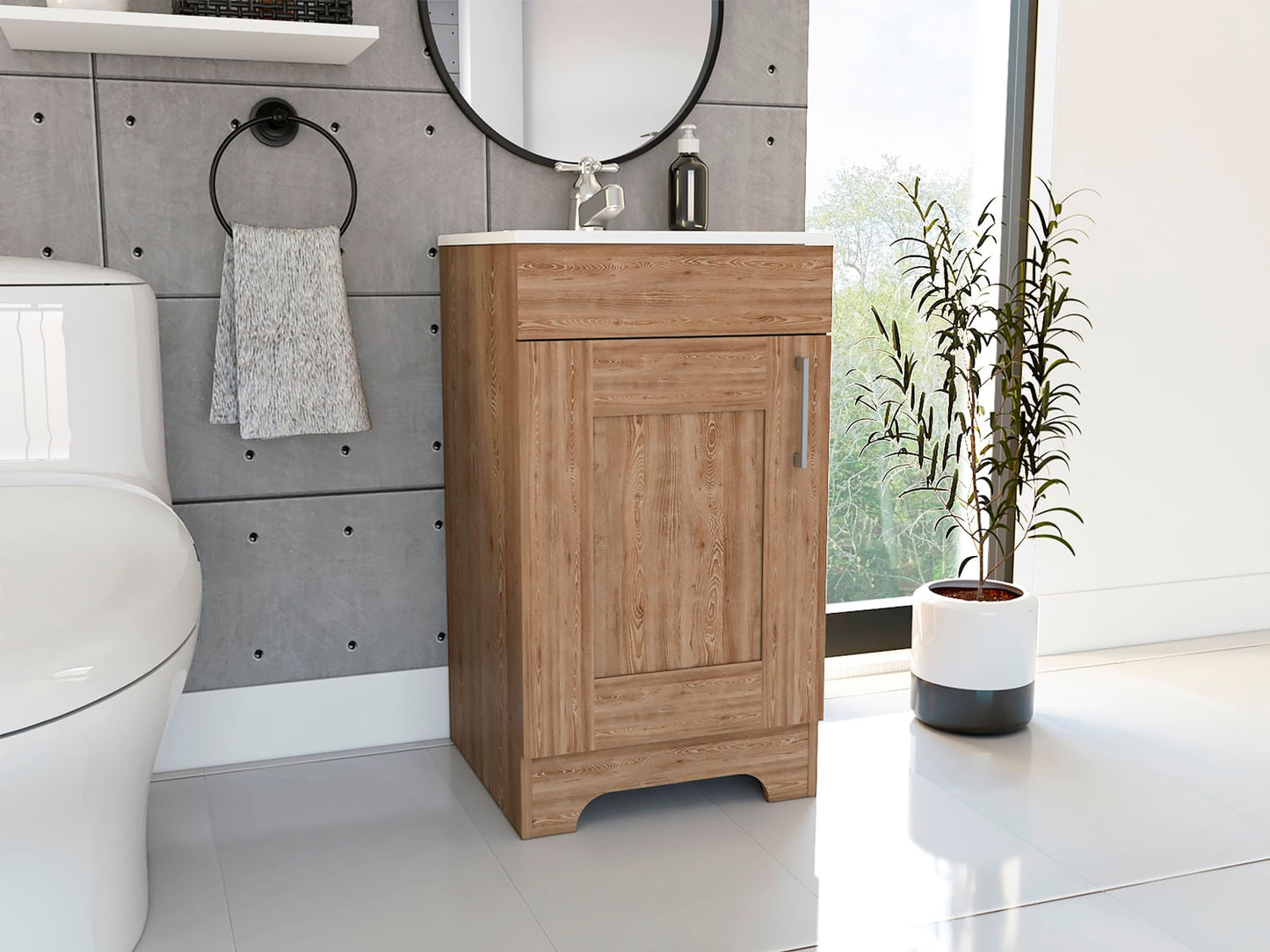 Mueble Para Lavamanos Barcelona 2 Rta Miel N/A