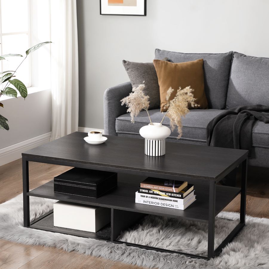 Mesa De Centro 45  X 100 Negro