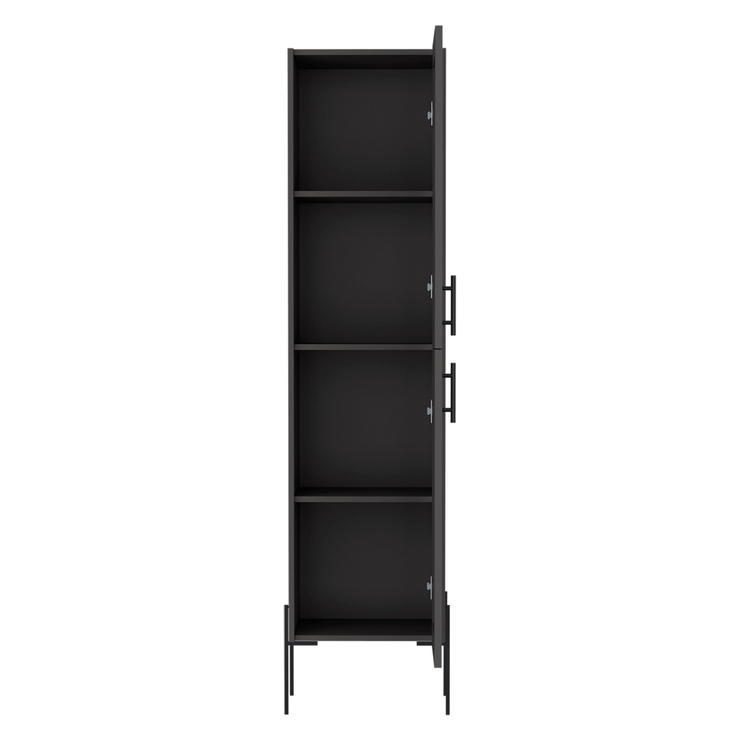 Mueble Auxliar Alto 123X39X30 Rta Plomo Zf