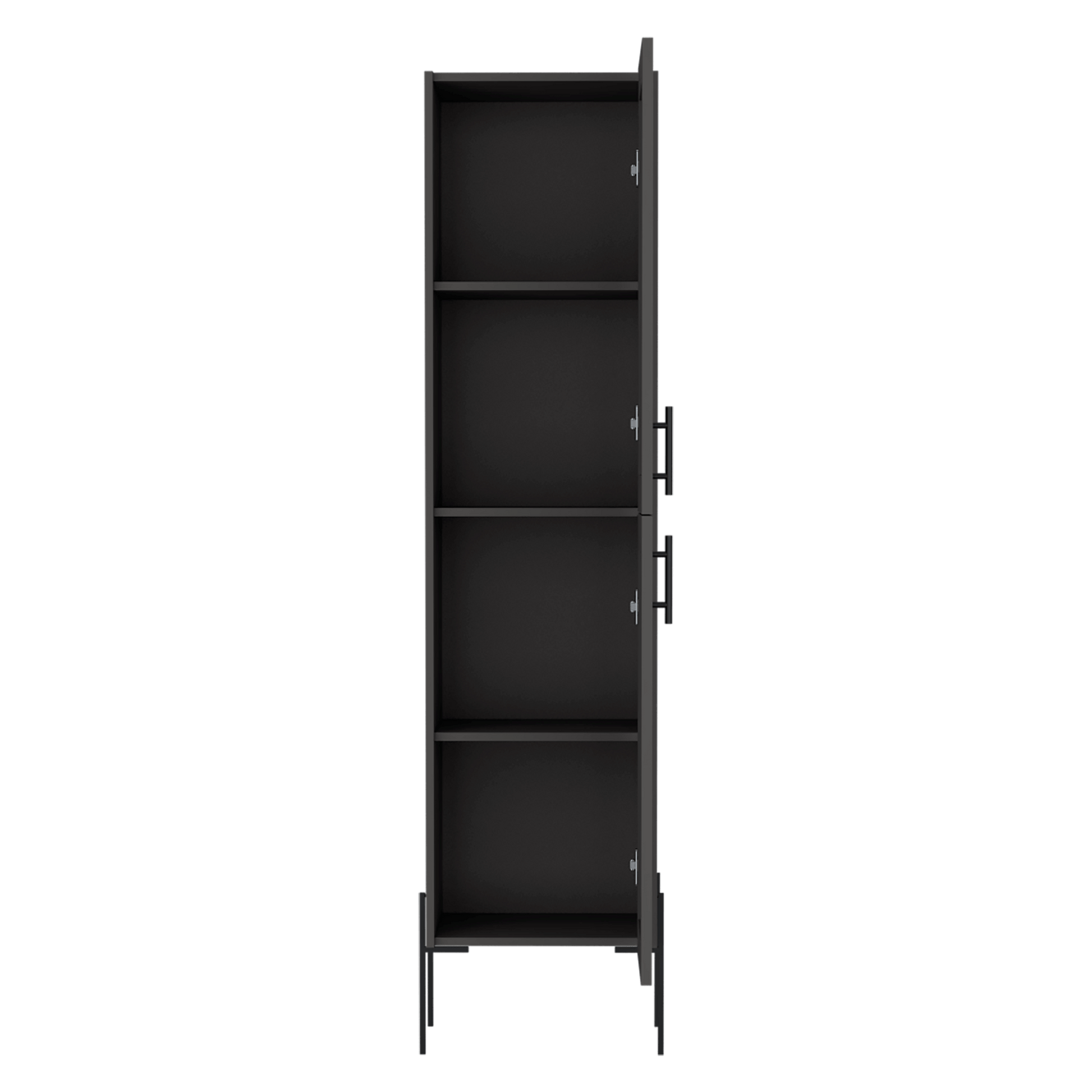 Mueble Auxliar Alto 123X39X30 Rta Plomo Zf