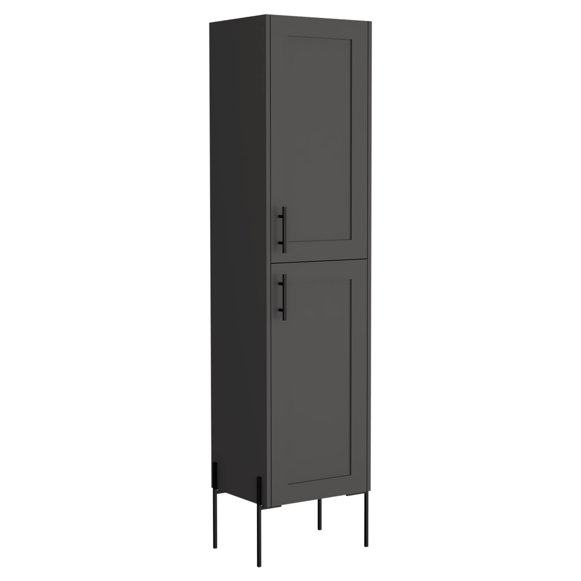 Mueble Auxliar Alto 123X39X30 Rta Plomo Zf